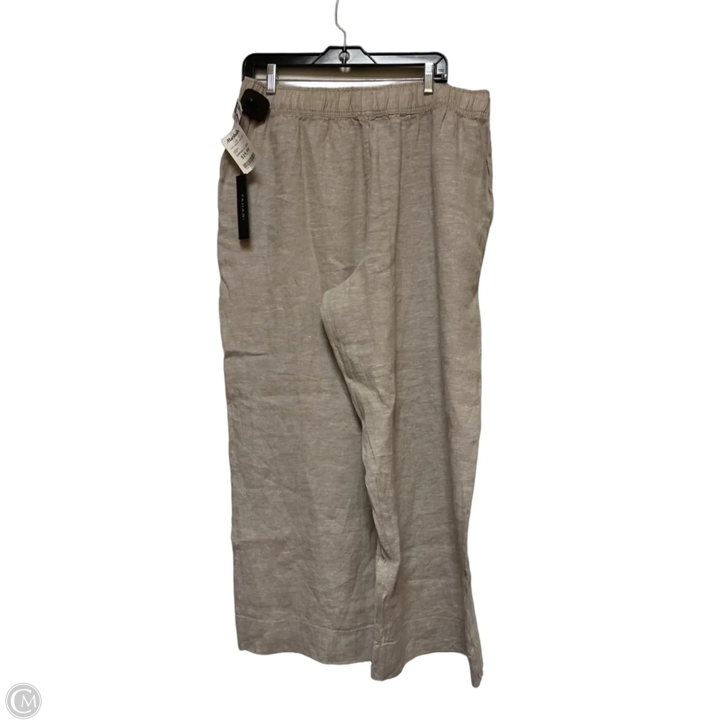 Pants Linen By Tahari In Brown, Size: 16