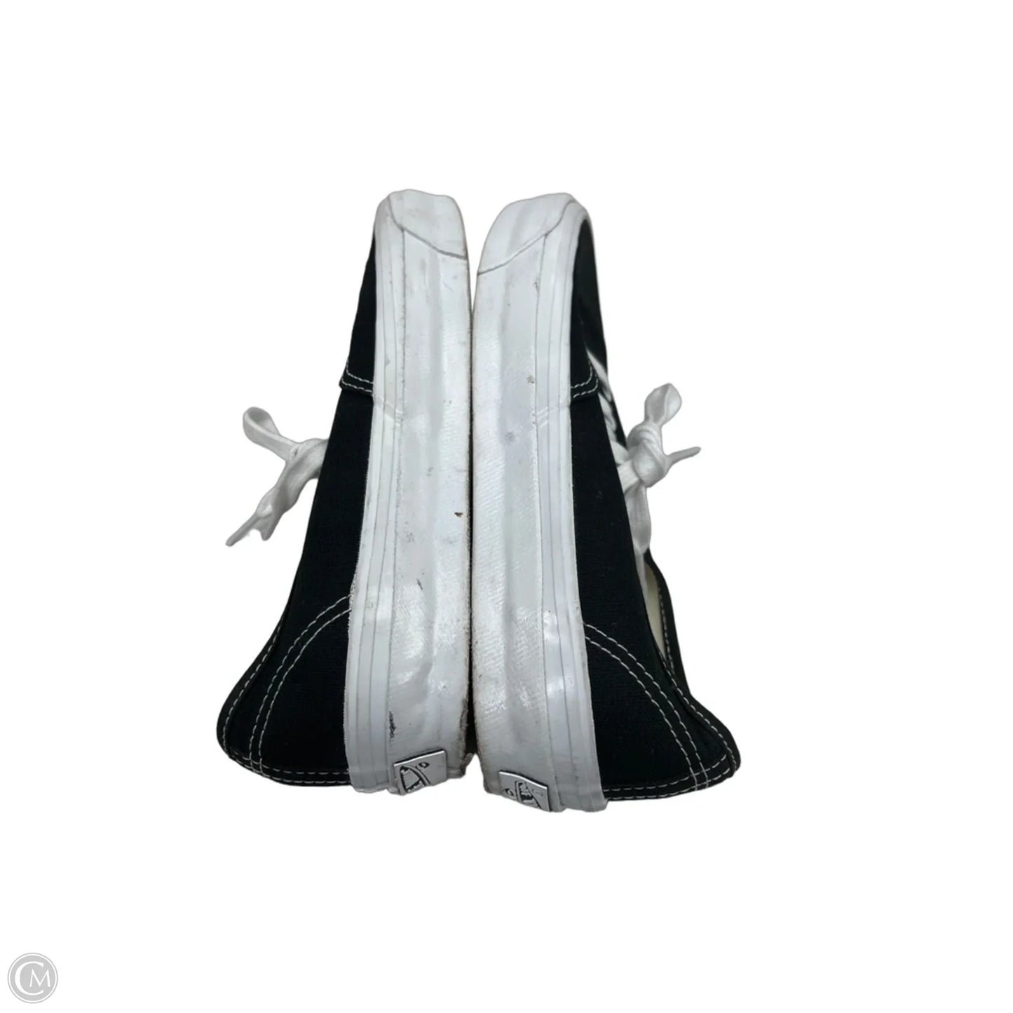 Shoes Sneakers By Vans In Black & White, Size: 7.5