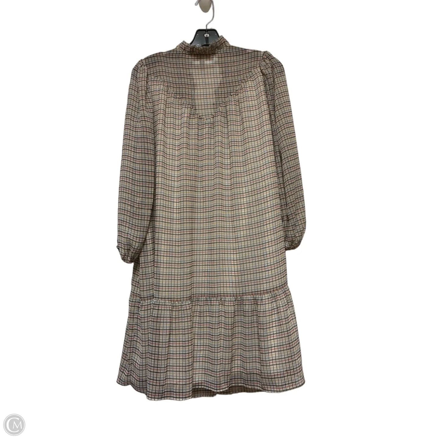 Dress Casual Short By Loft In Plaid Pattern, Size: Mp