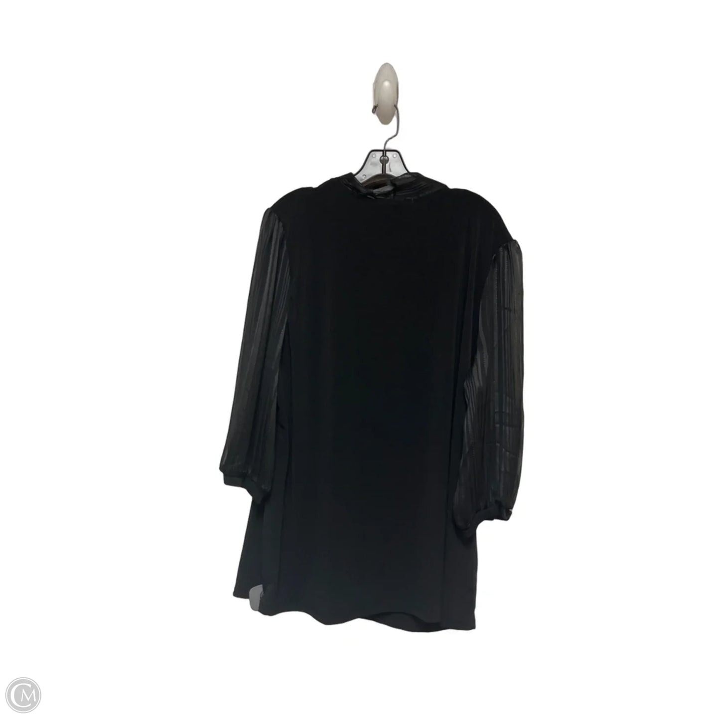 Top Short Sleeve By Clothes Mentor In Black, Size: 3x