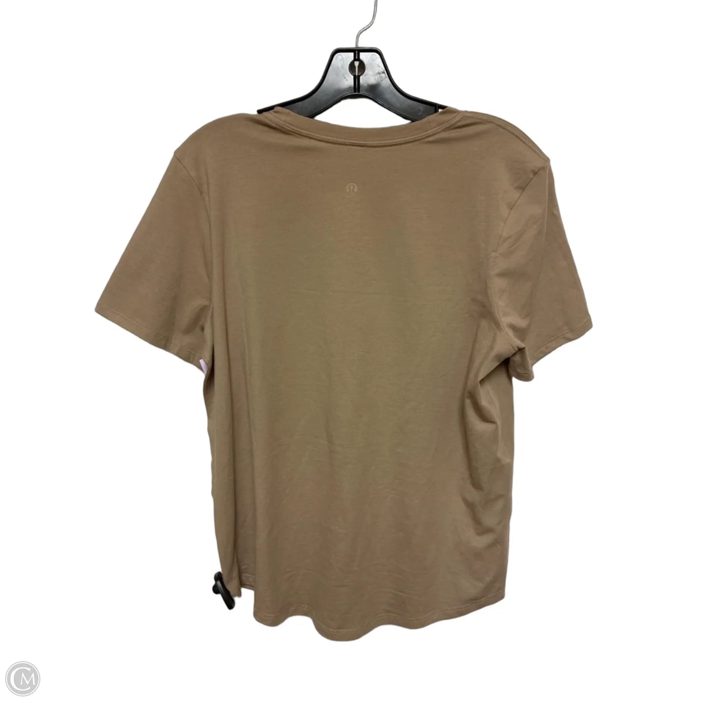 Athletic Top Short Sleeve By Lululemon In Brown, Size: 8