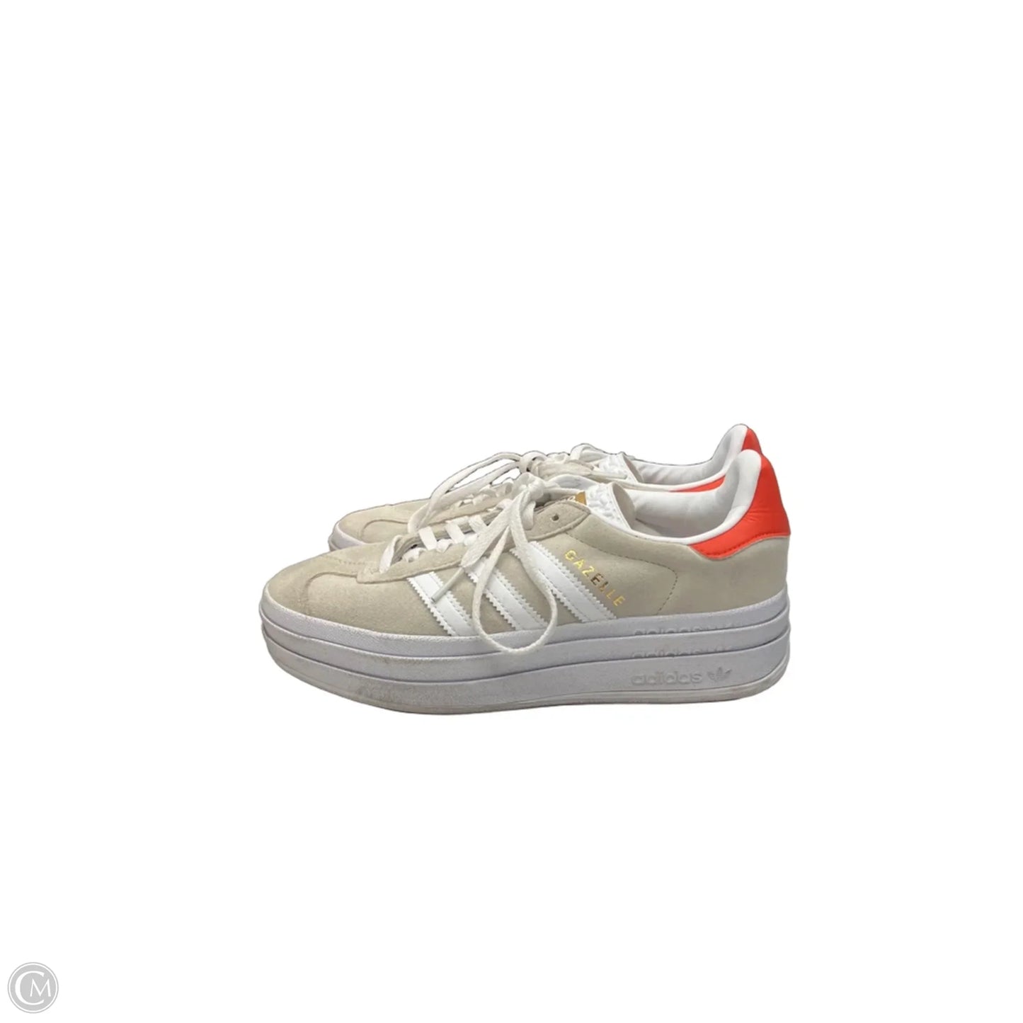 Shoes Sneakers By Adidas In Tan & White, Size: 7