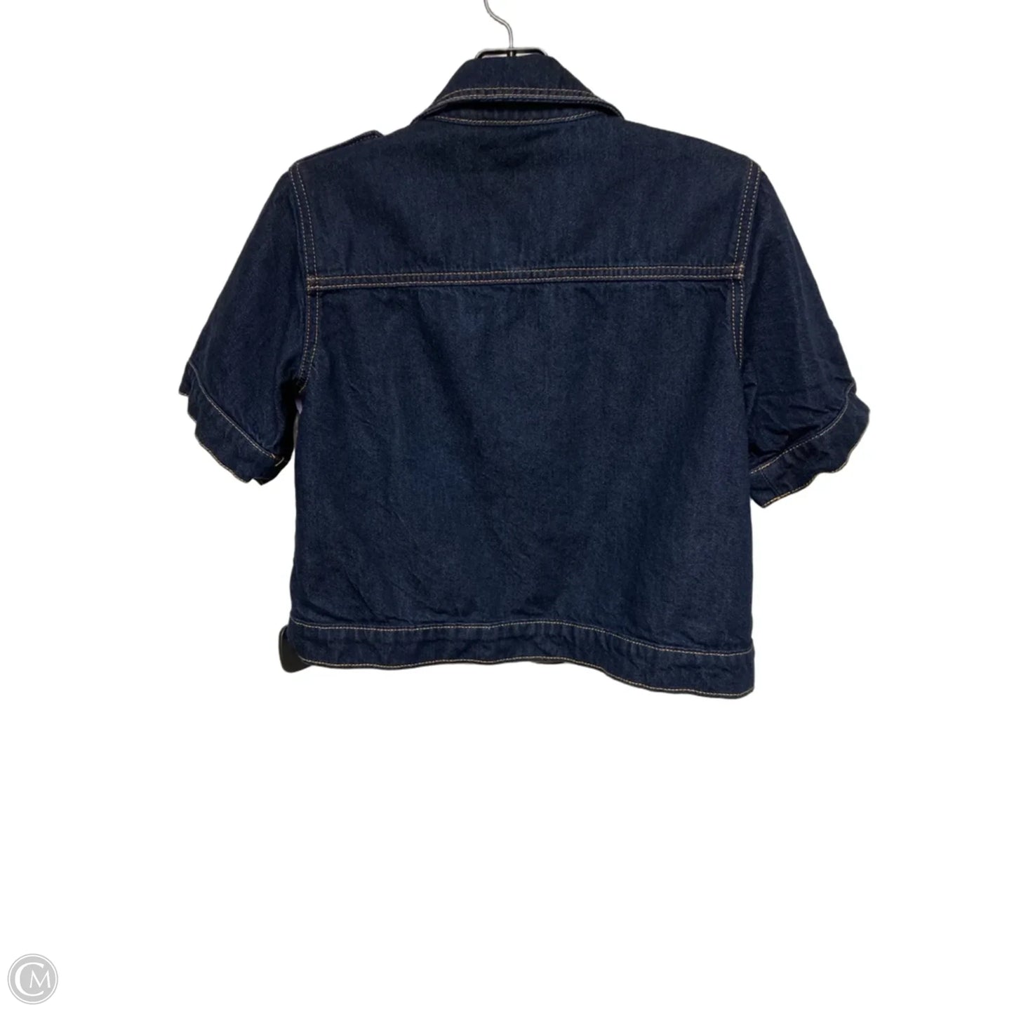 Jacket Denim By Loft In Blue Denim, Size: Xxs