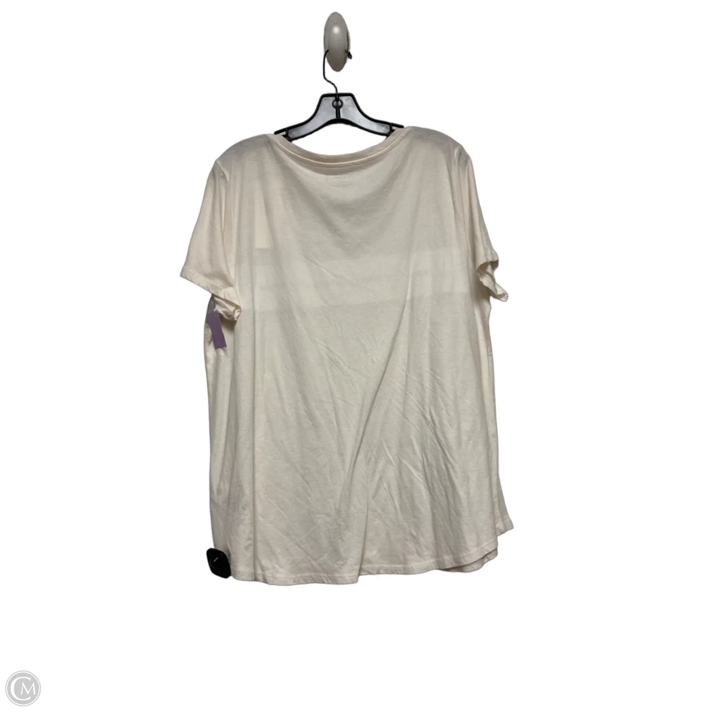 Top Short Sleeve Basic By Dkny In Cream, Size: Xl