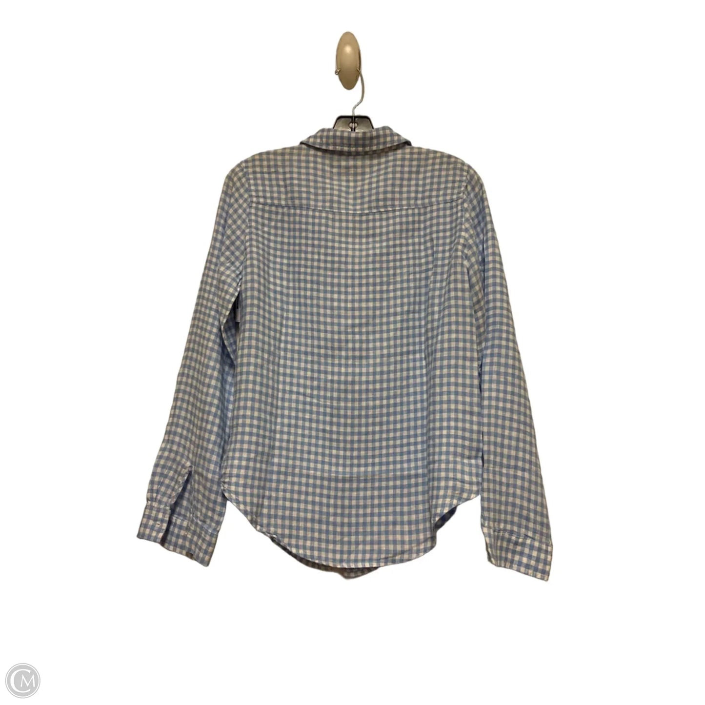 Top Long Sleeve Designer By Lilly Pulitzer In Checkered Pattern, Size: S
