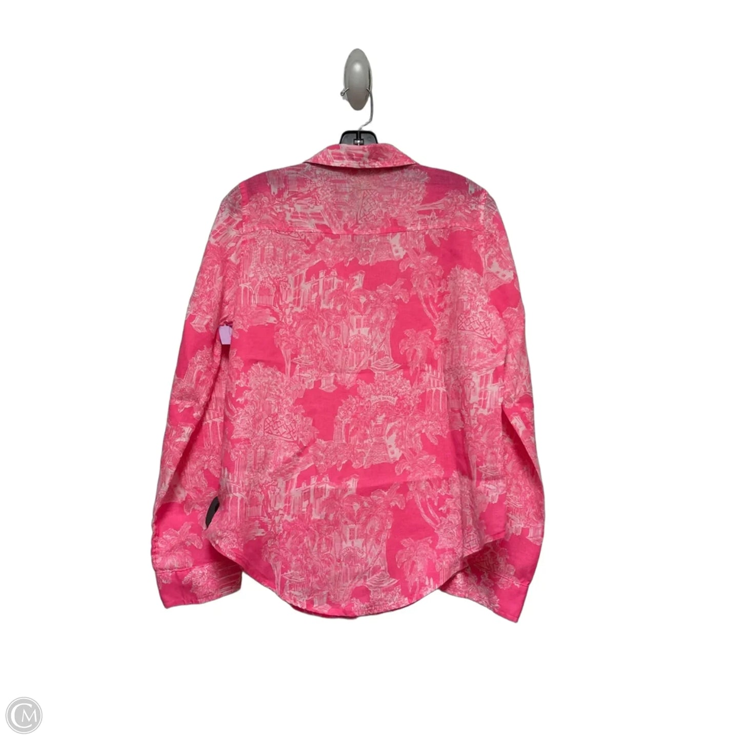 Top Long Sleeve Designer By Lilly Pulitzer In Pink, Size: S