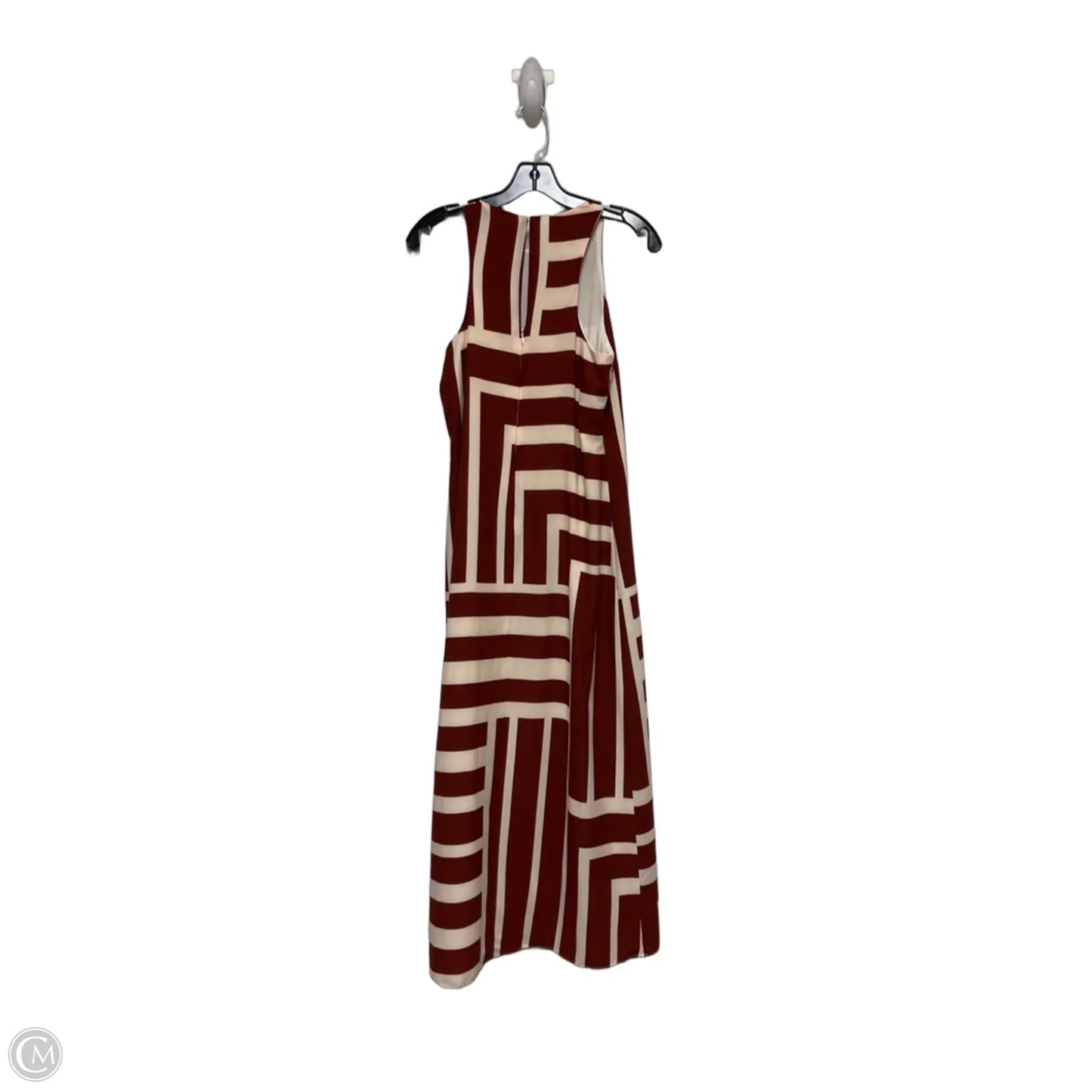 Dress Casual Maxi By Donna Morgan In Brown & Cream, Size: S