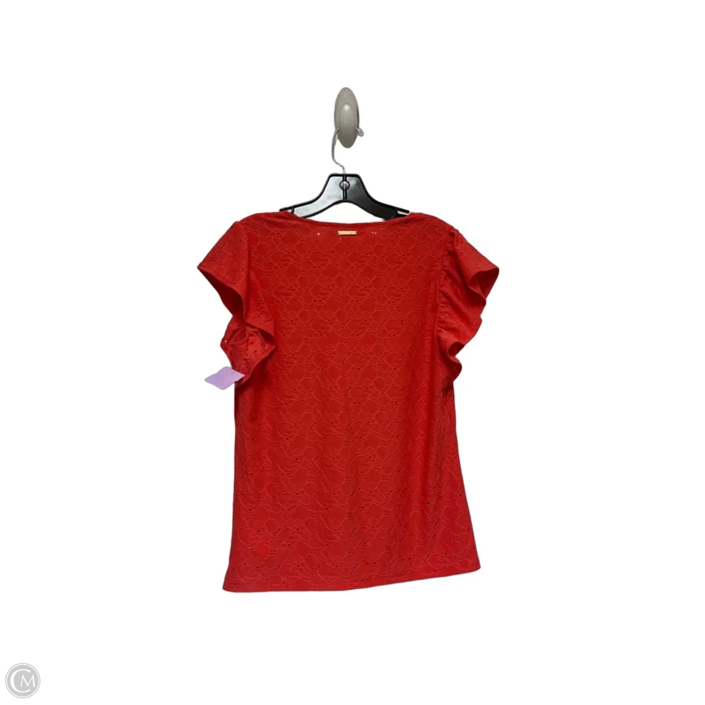 Top Short Sleeve By Michael By Michael Kors In Coral, Size: S