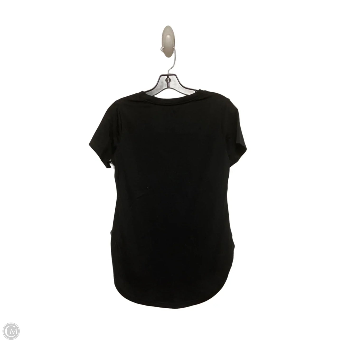 Top Short Sleeve Basic By Disney Store In Black & White, Size: S