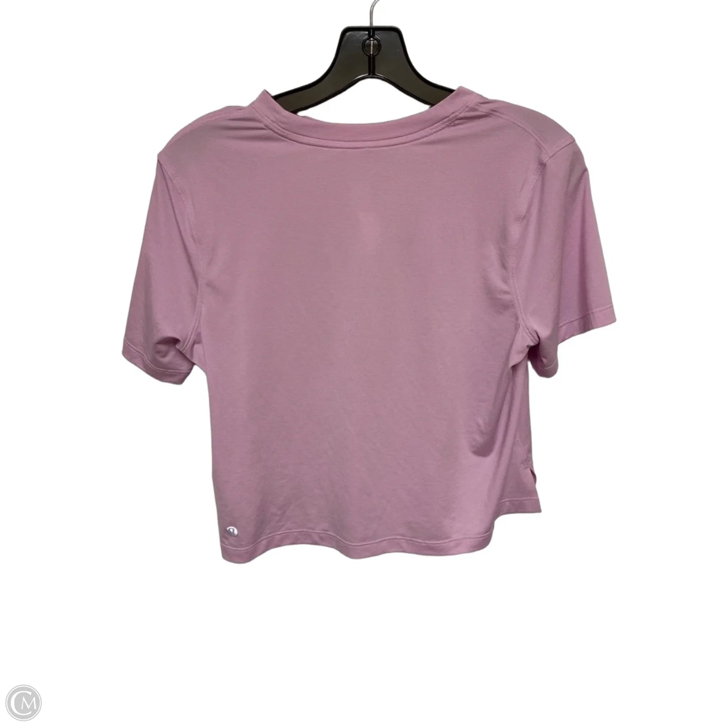 Athletic Top Short Sleeve By Lululemon In Purple, Size: 8