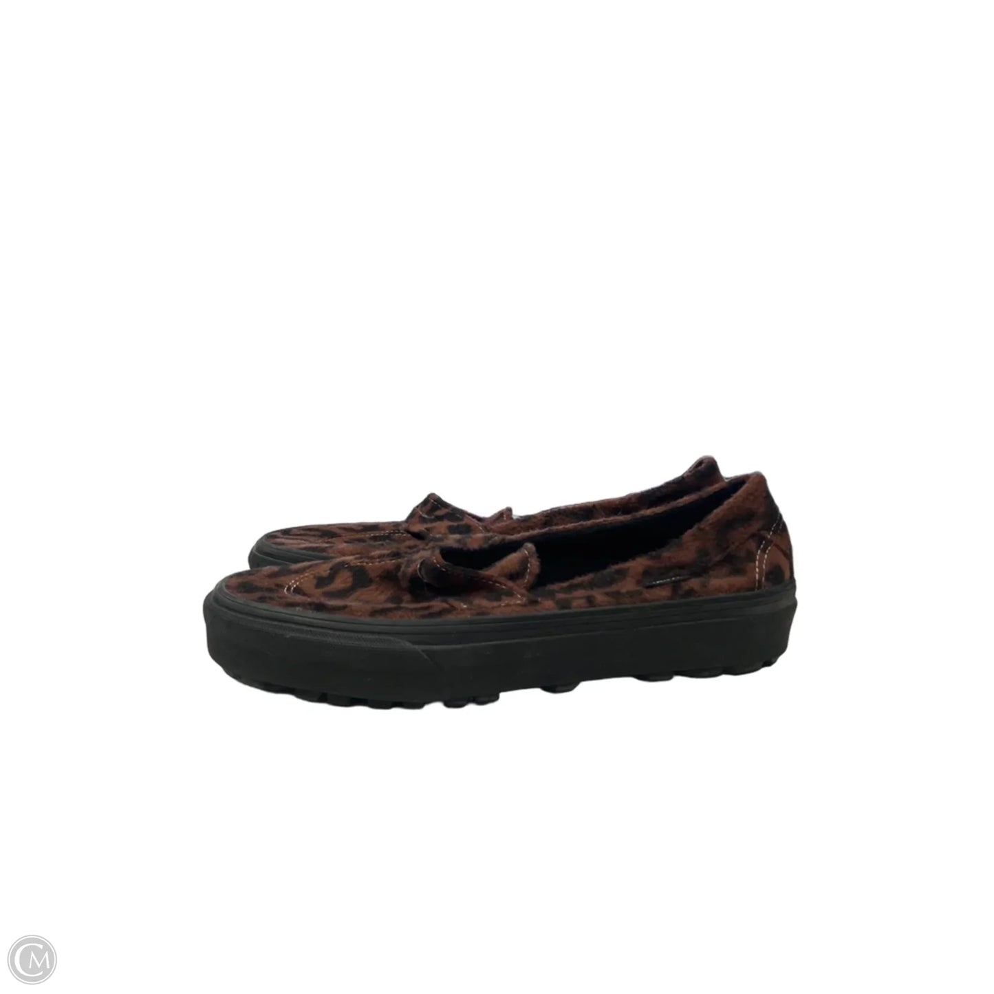 Shoes Flats By Vans In Animal Print, Size: 8.5