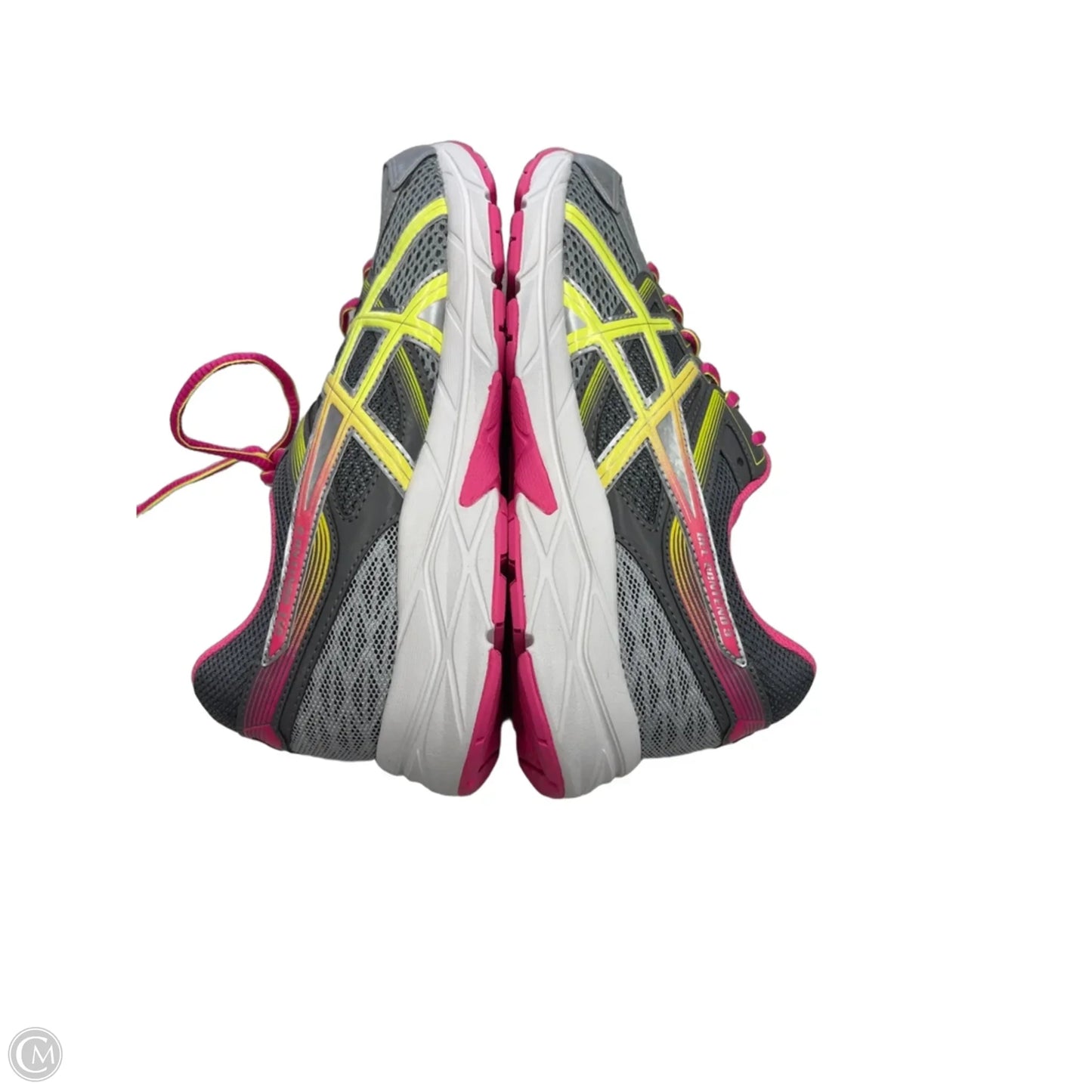 Shoes Athletic By Asics In Grey & Pink, Size: 8