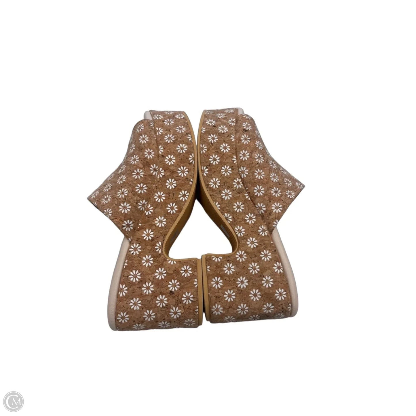 Sandals Heels Block By Matisse In Tan & White, Size: 6