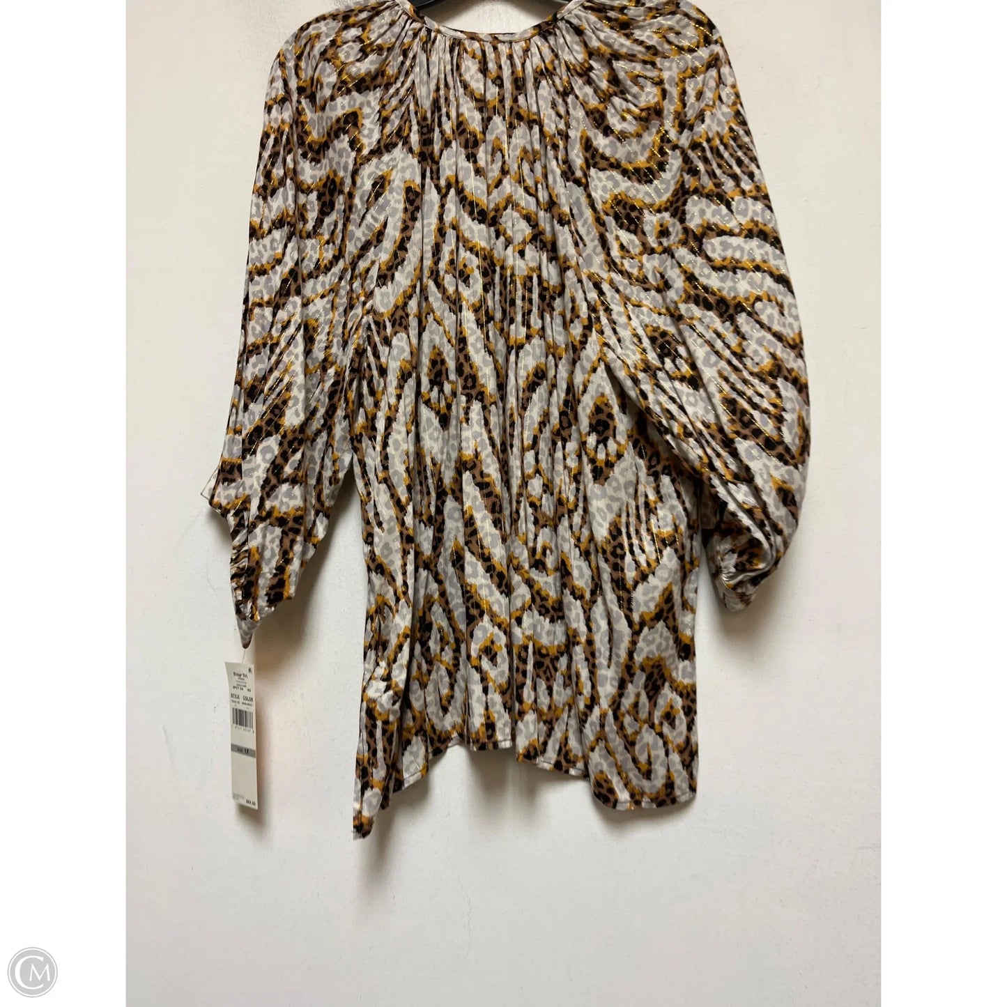 Top Short Sleeve By Ruby Rd In Animal Print, Size: Xl