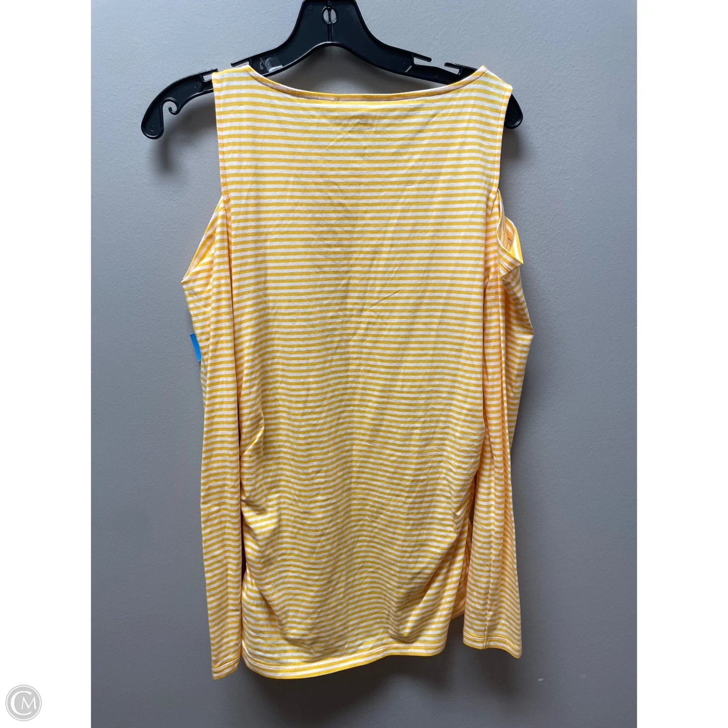 Top Long Sleeve By Michael By Michael Kors In Striped Pattern, Size: L