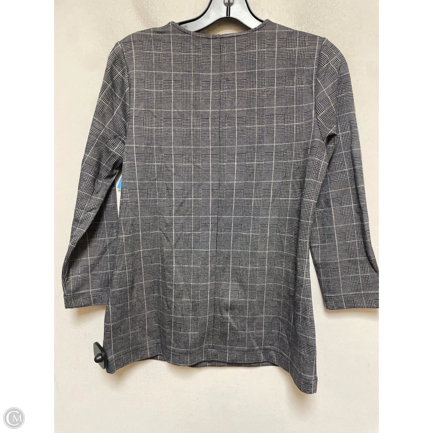 Top Long Sleeve By Ann Taylor In Plaid Pattern, Size: S