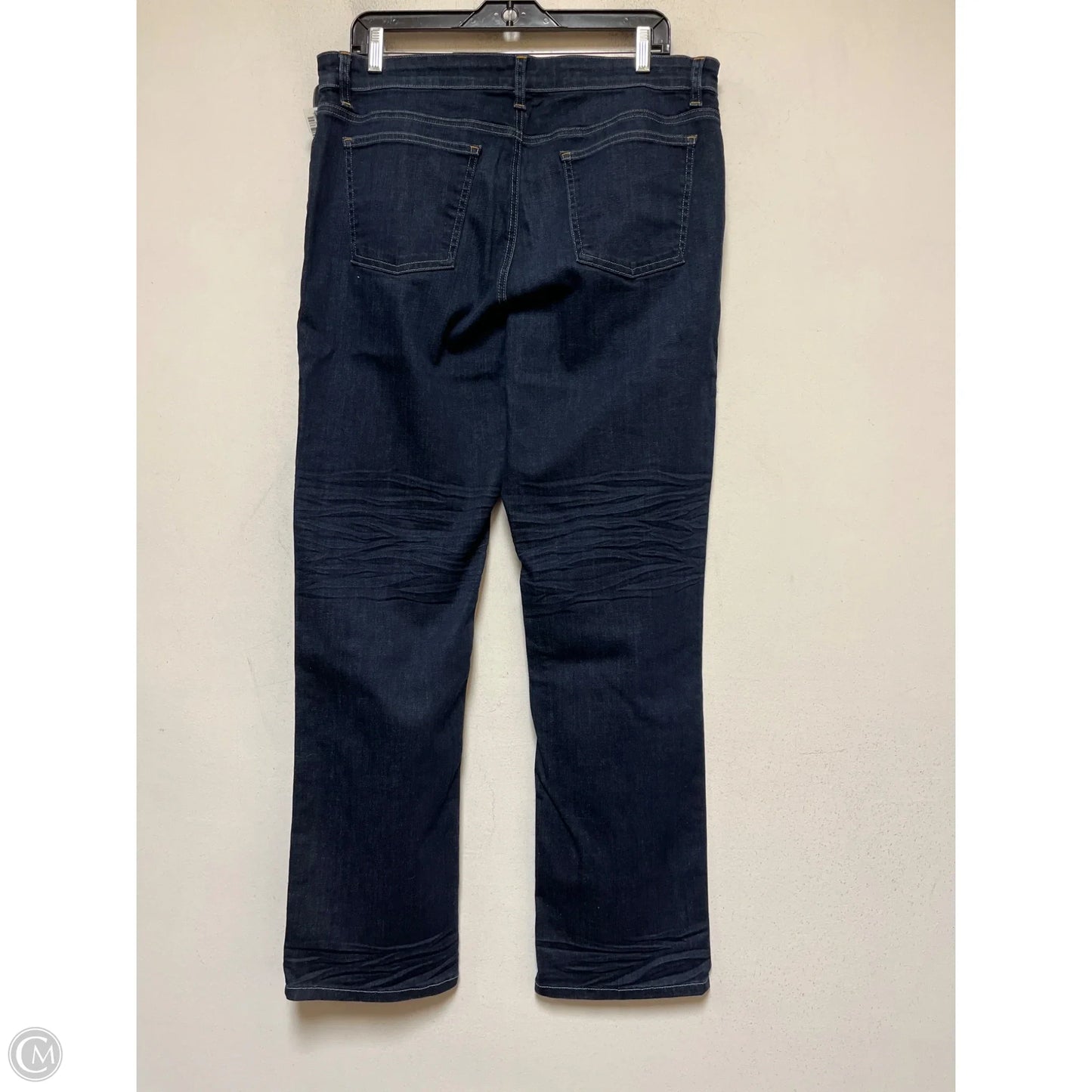 Jeans Straight By Eileen Fisher In Blue Denim, Size: 14
