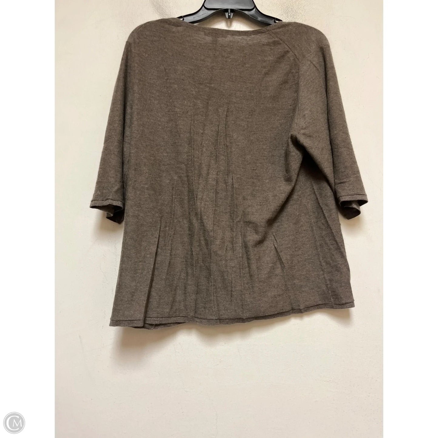 Top Long Sleeve By Eileen Fisher In Brown, Size: Xl