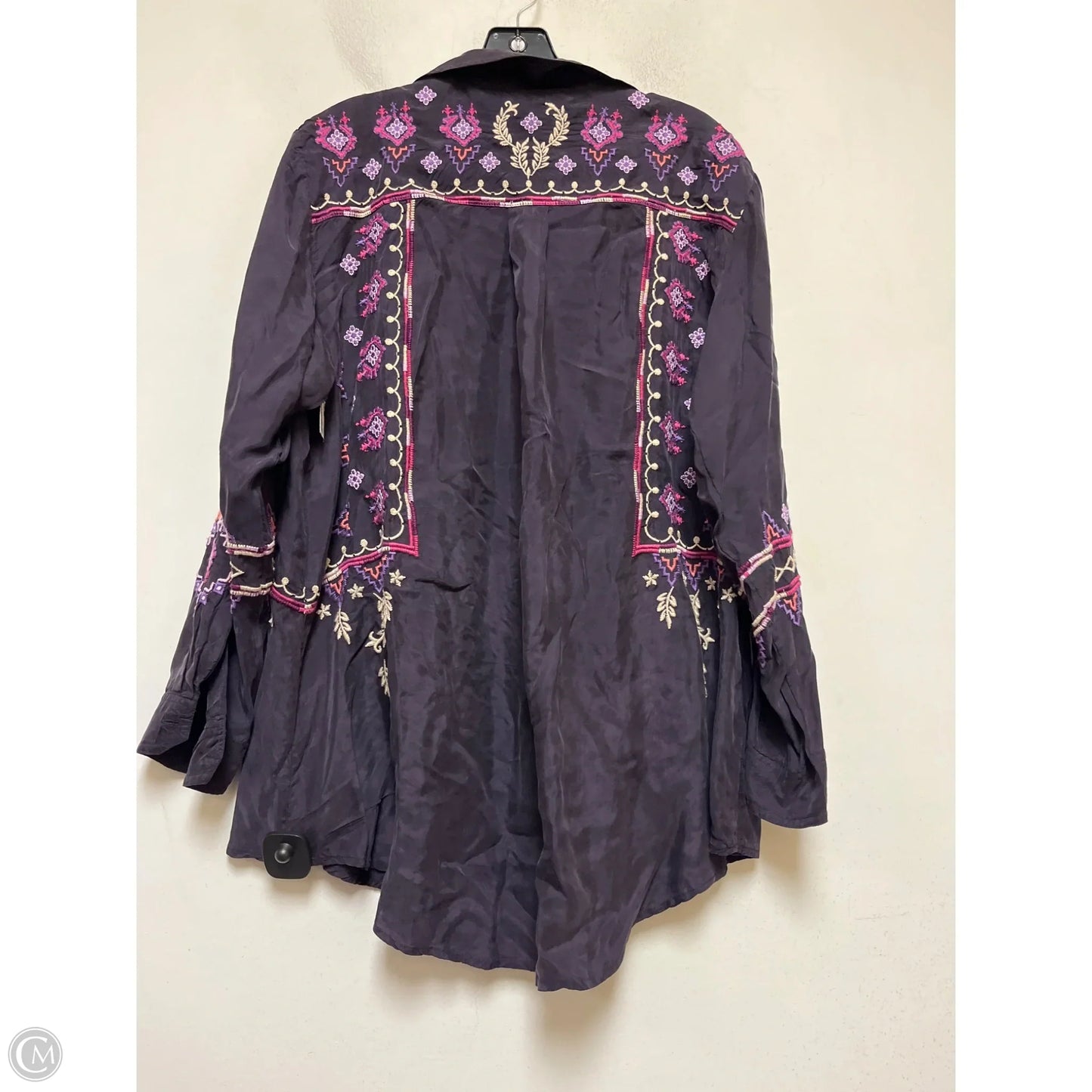 Top Long Sleeve By Johnny Was In Purple, Size: L