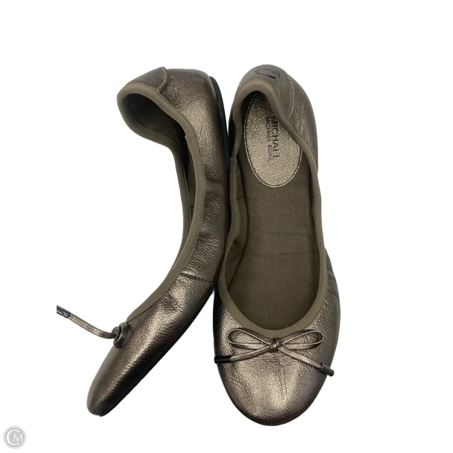 Shoes Flats By Michael By Michael Kors In Bronze, Size: 9