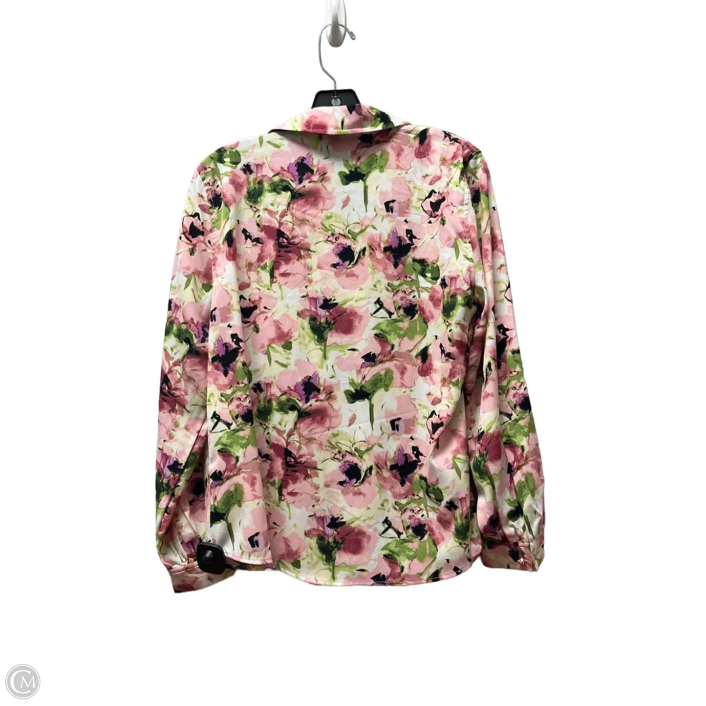 Top Long Sleeve By Anne Klein In Floral Print, Size: S