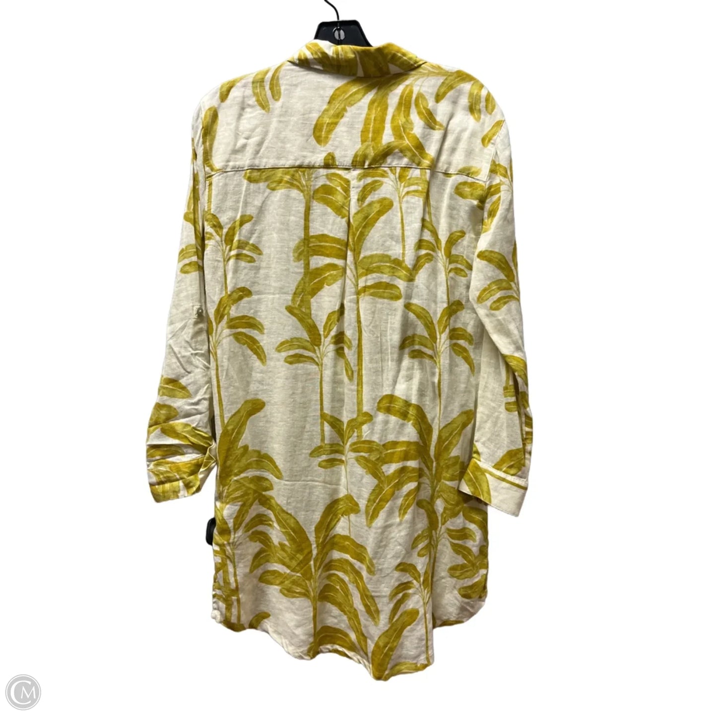 Top Long Sleeve By Tahari In Yellow, Size: S