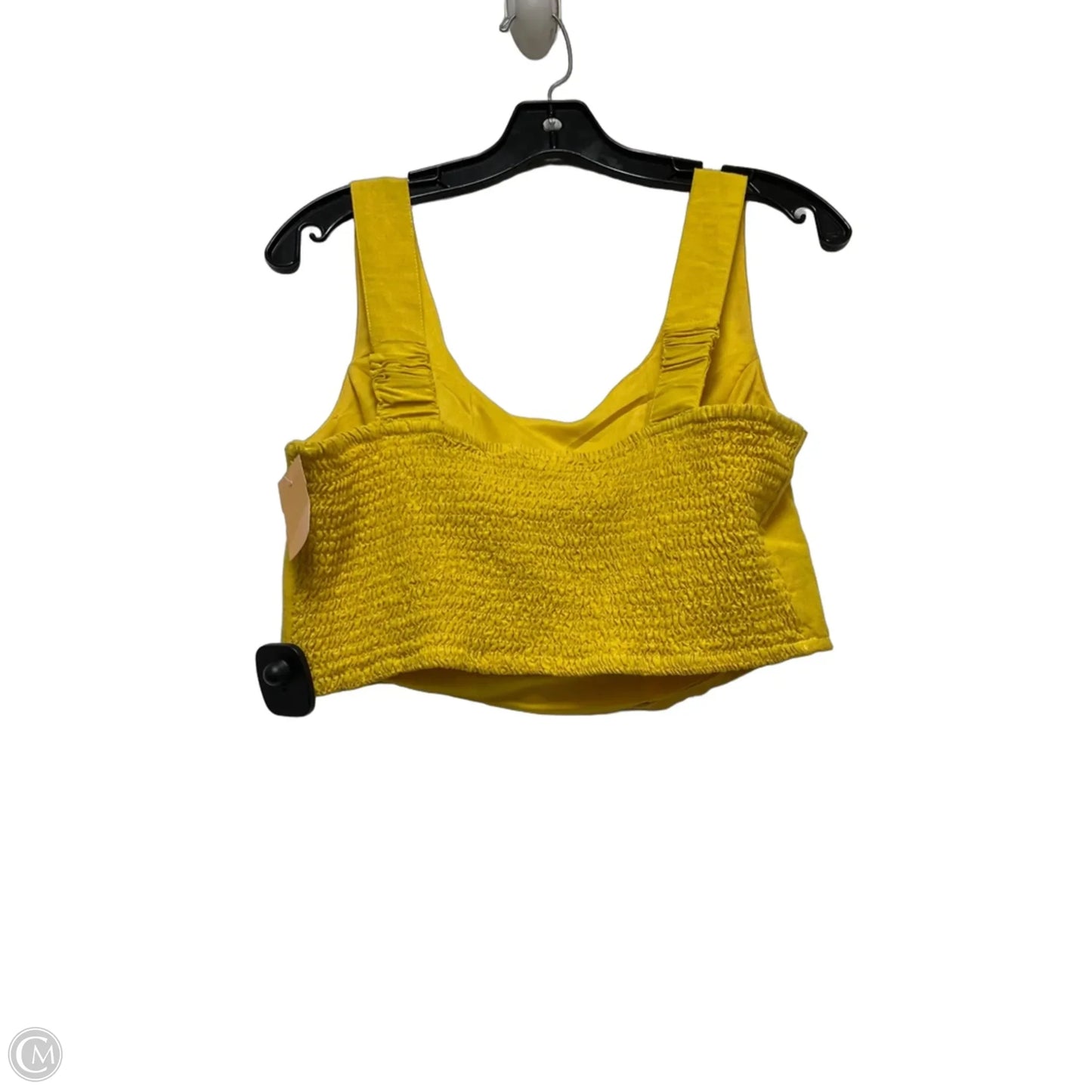 Top Sleeveless By Clothes Mentor In Yellow, Size: L