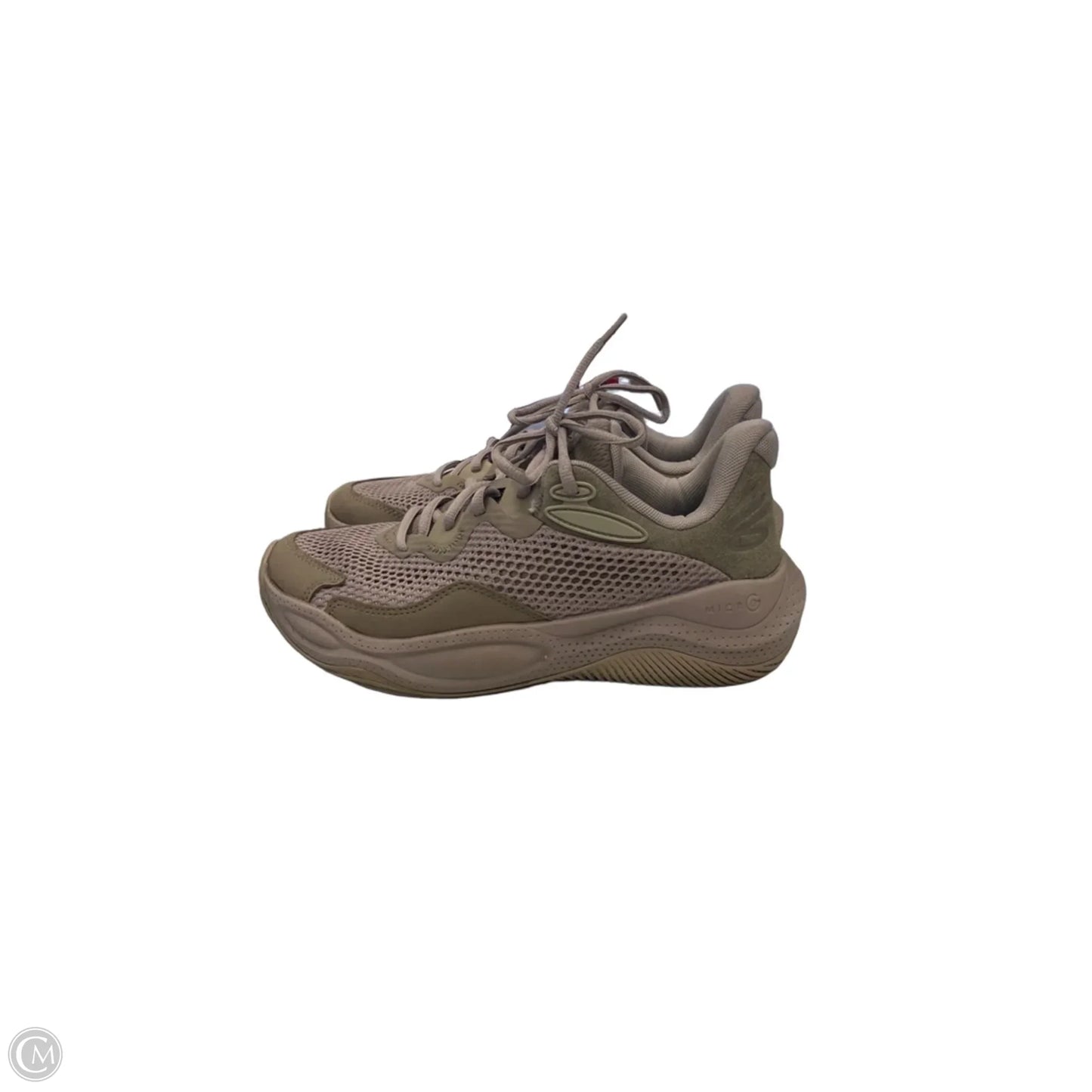 Shoes Athletic By Under Armour In Grey & Tan, Size: 9