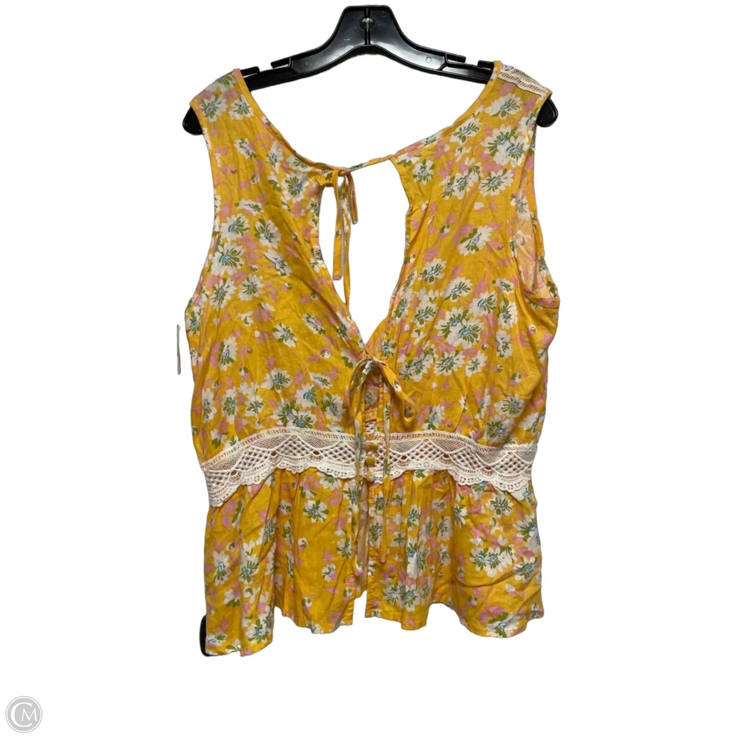 Top Sleeveless By Rachel Zoe In Floral Print, Size: L