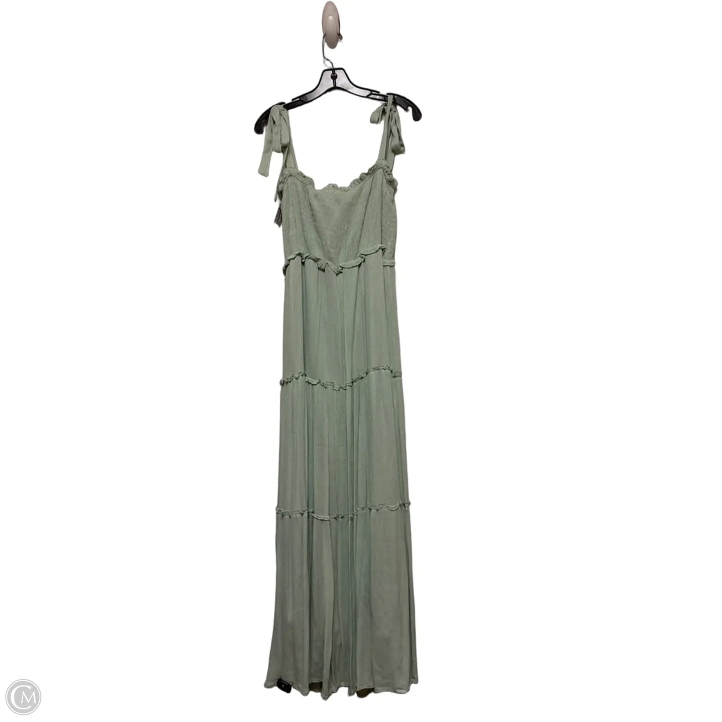 Dress Casual Maxi By Miss Sparkling In Green, Size: L