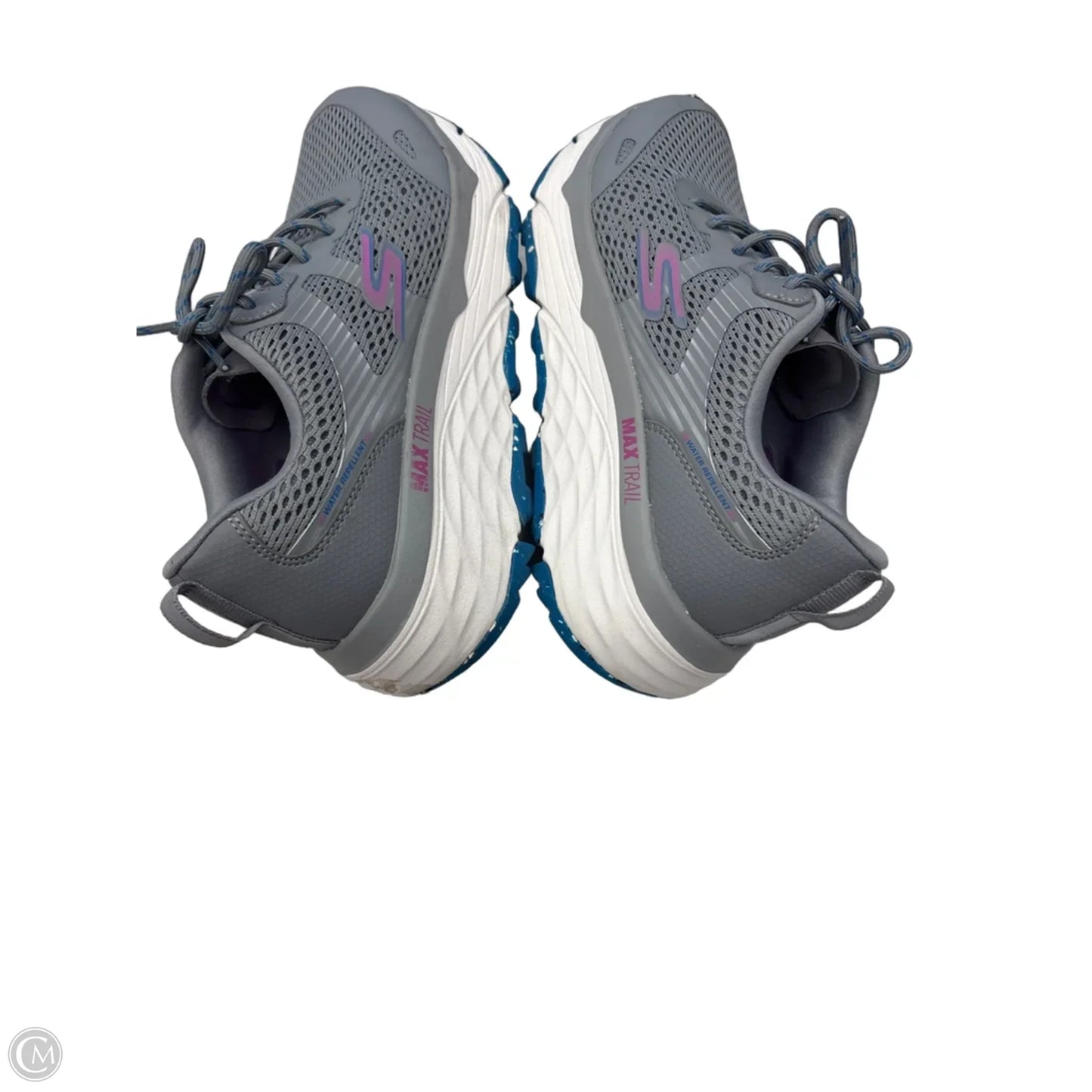 Shoes Athletic By Skechers In Blue & Grey, Size: 8