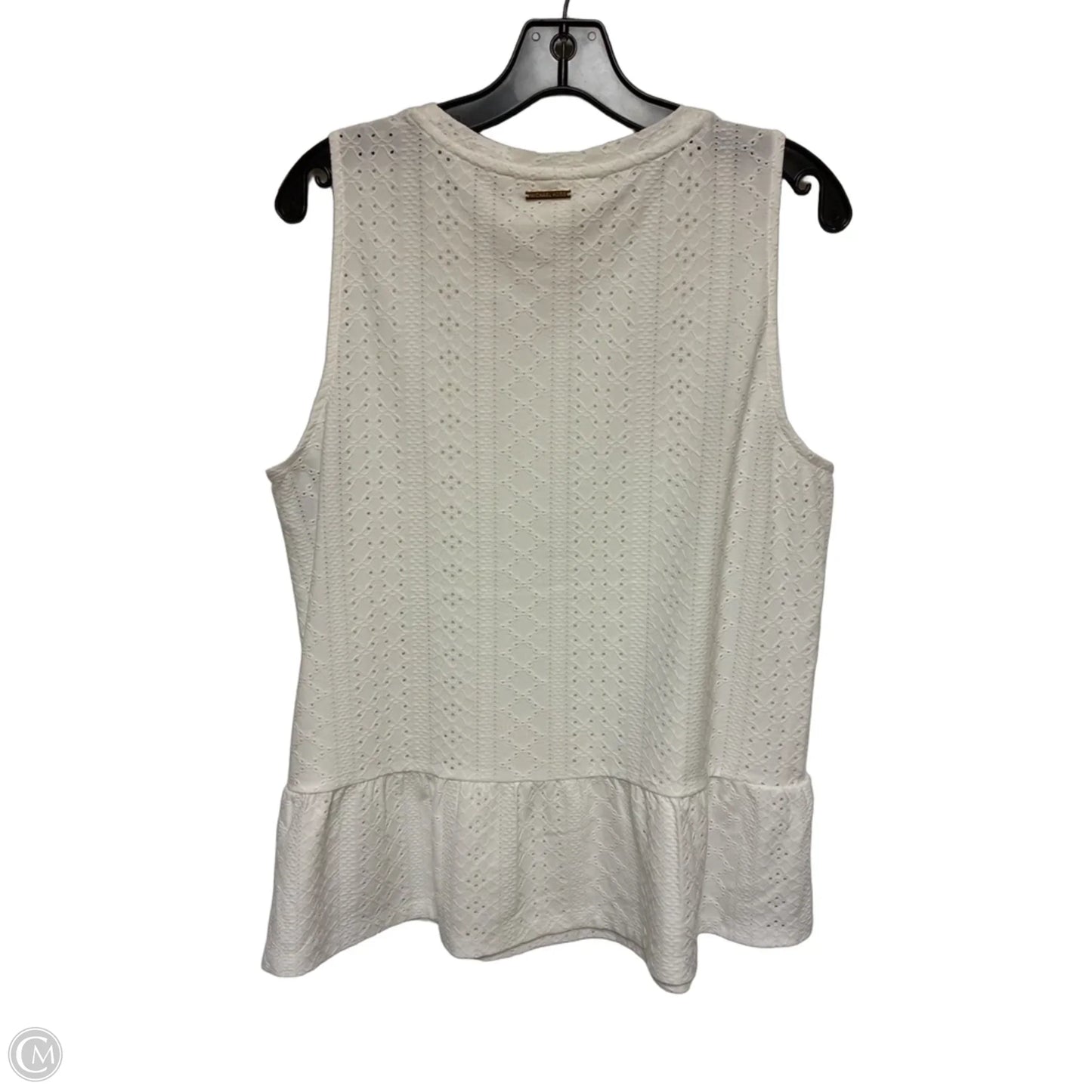 Top Sleeveless By Michael By Michael Kors In White, Size: L