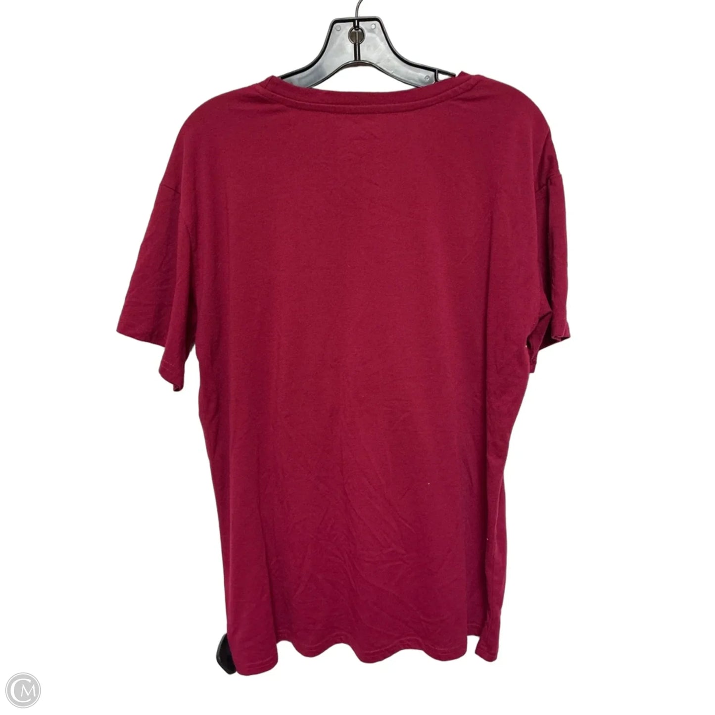 Top Short Sleeve By Disney In Red, Size: L