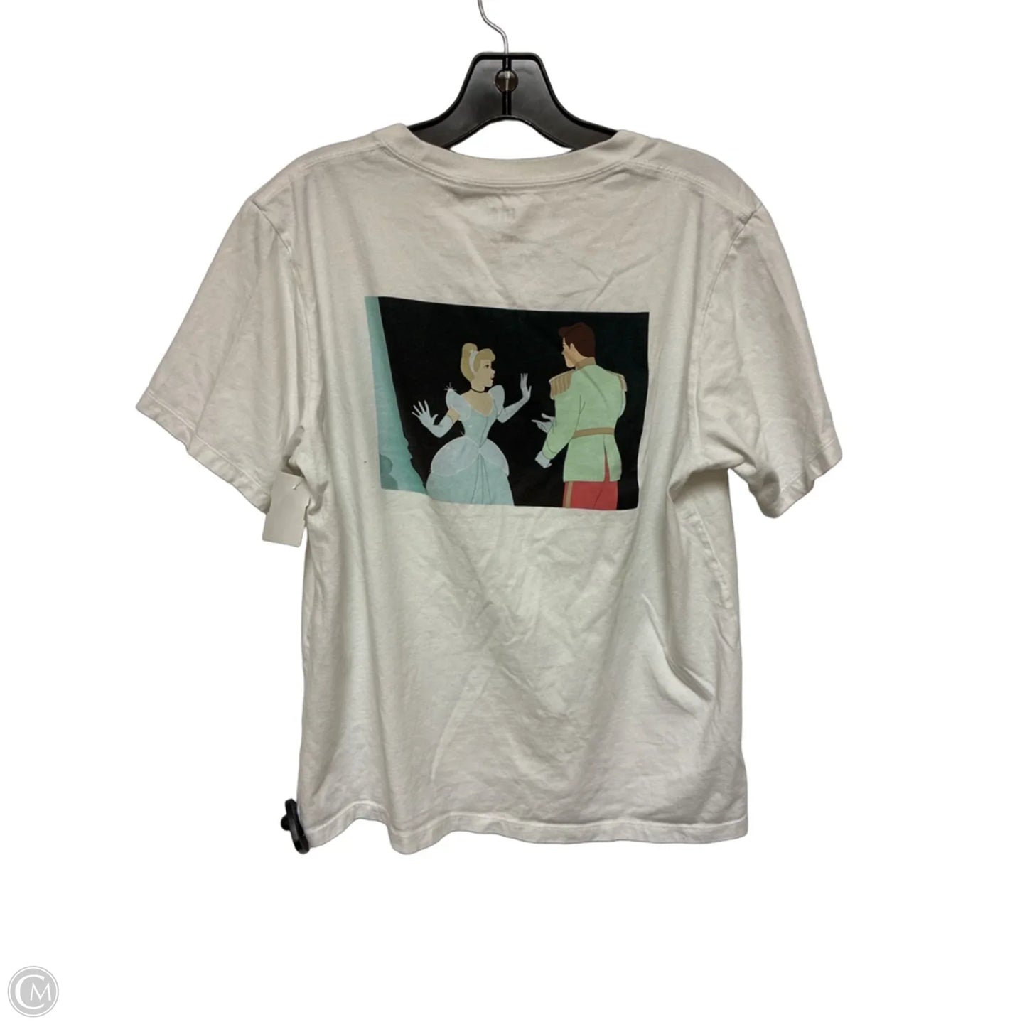 Top Short Sleeve By Uniqlo In White, Size: L