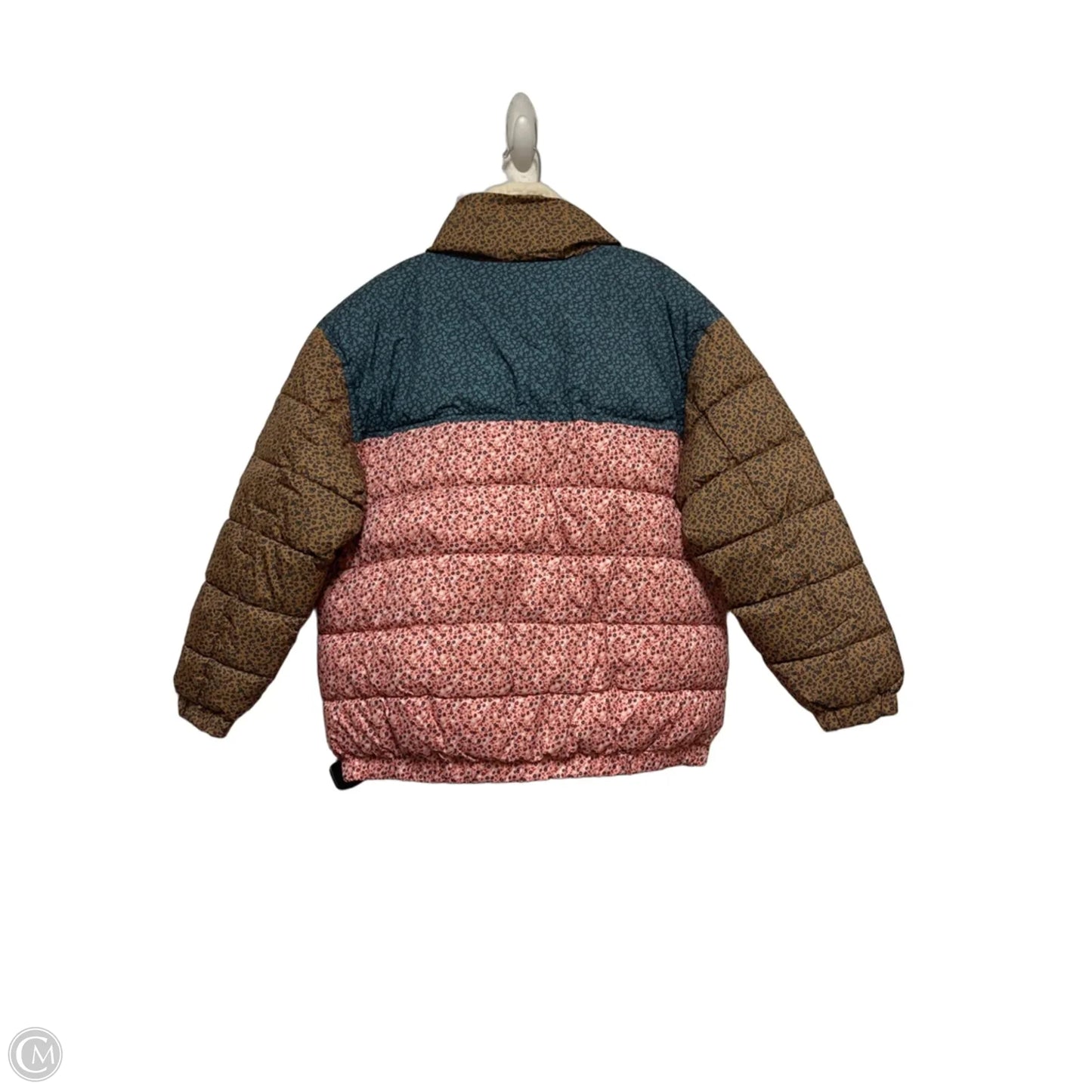 Jacket Puffer & Quilted By Universal Thread In Floral Print, Size: L
