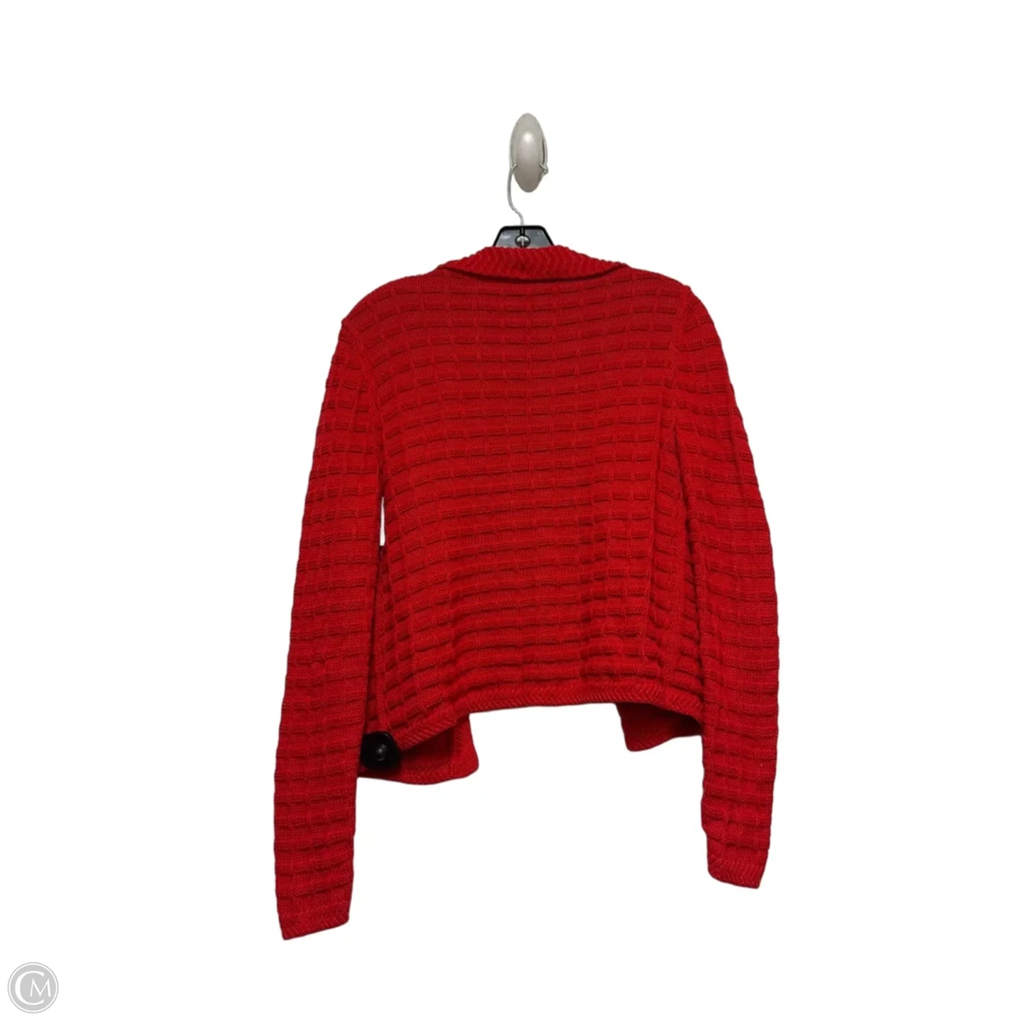 Sweater Cardigan By Talbots In Red, Size: S
