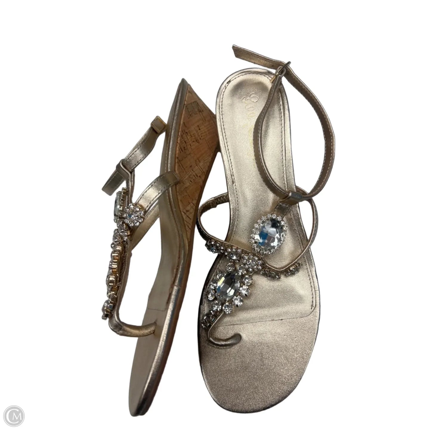 Shoes Designer By Lilly Pulitzer In Gold, Size: 8.5