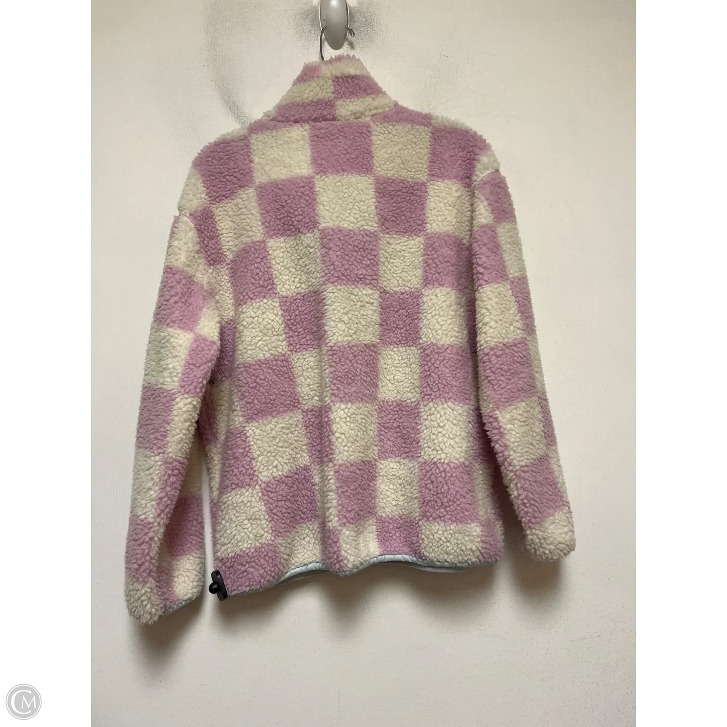 Jacket Faux Fur & Sherpa By Levis In Checkered Pattern, Size: Xs