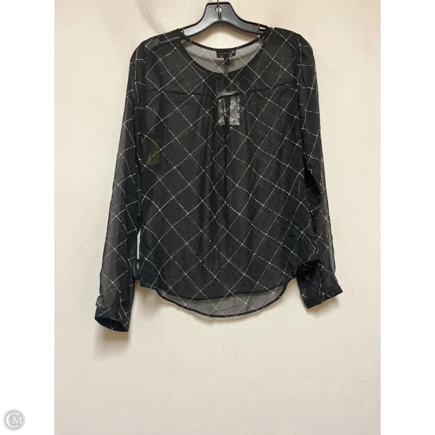 Top Long Sleeve By Limited In Black & White, Size: Xs