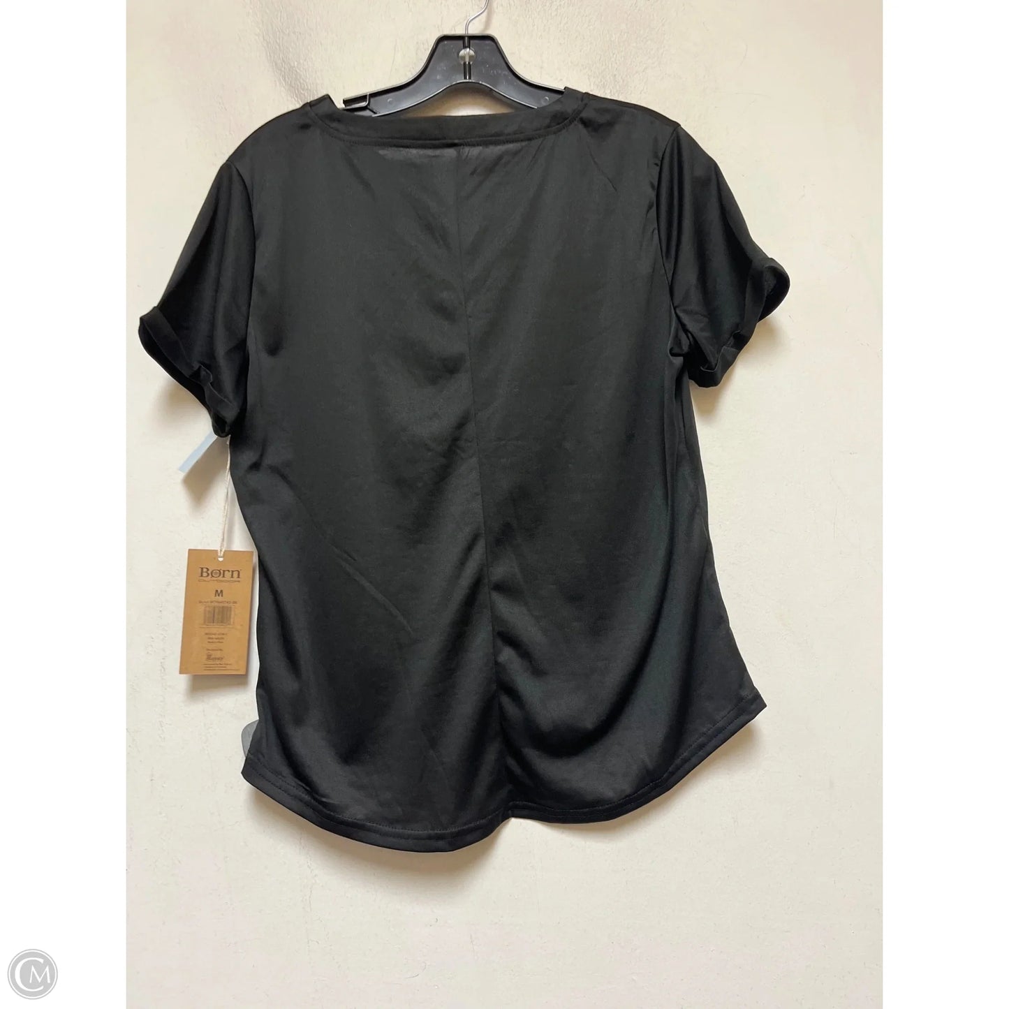 Athletic Top Short Sleeve By Born In Black, Size: M