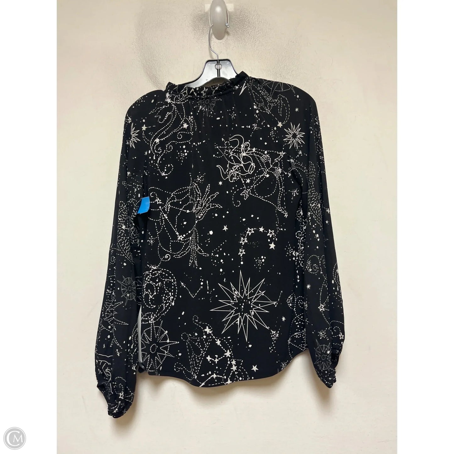 Top Long Sleeve By White House Black Market In Black & White, Size: S