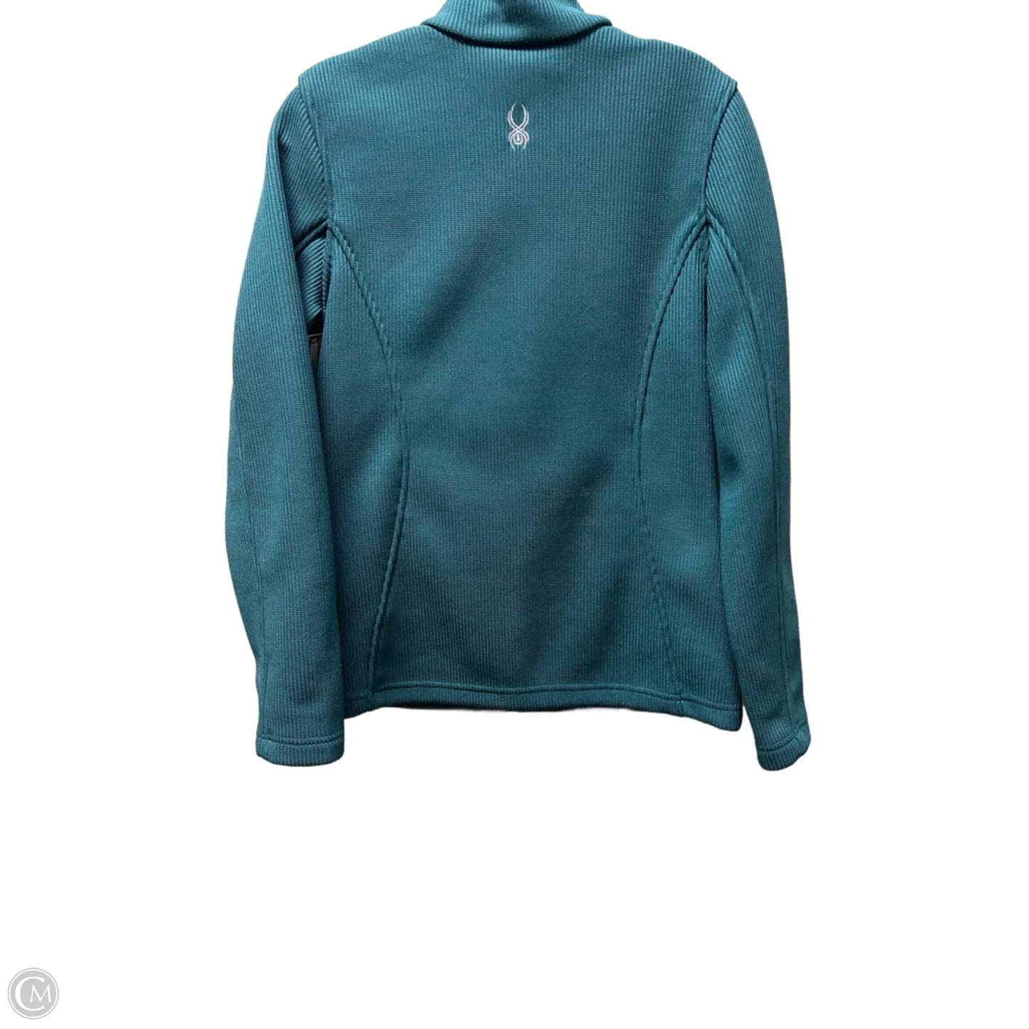 Athletic Jacket By Spyder In Teal, Size: L