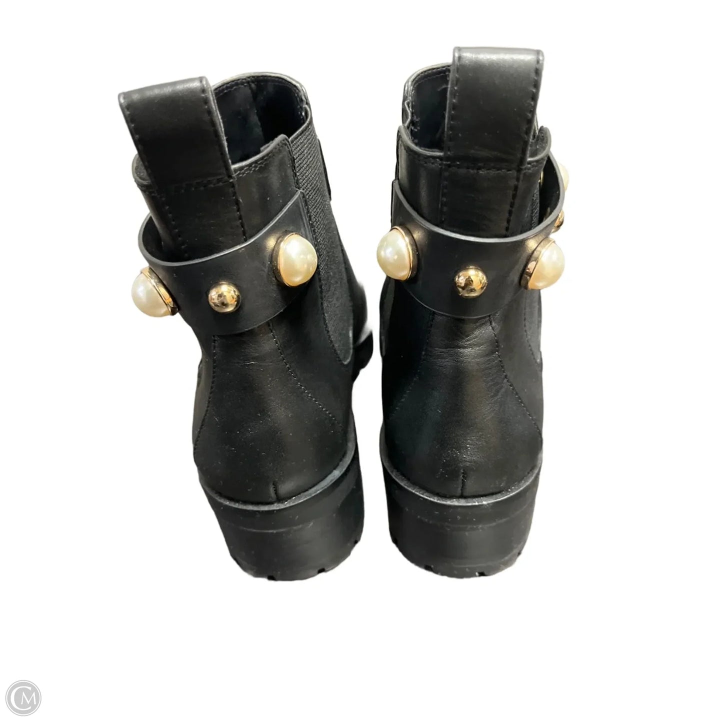 Boots Designer By Karl Lagerfeld In Black, Size: 9.5