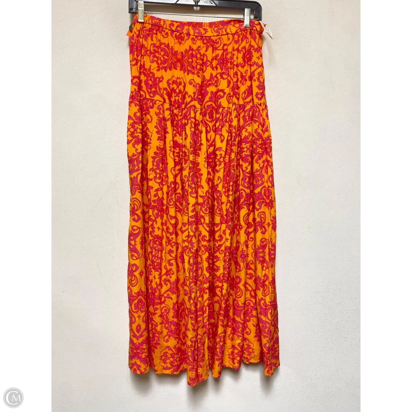 Skirt Maxi By Abel The Label In Orange & Pink, Size: 8
