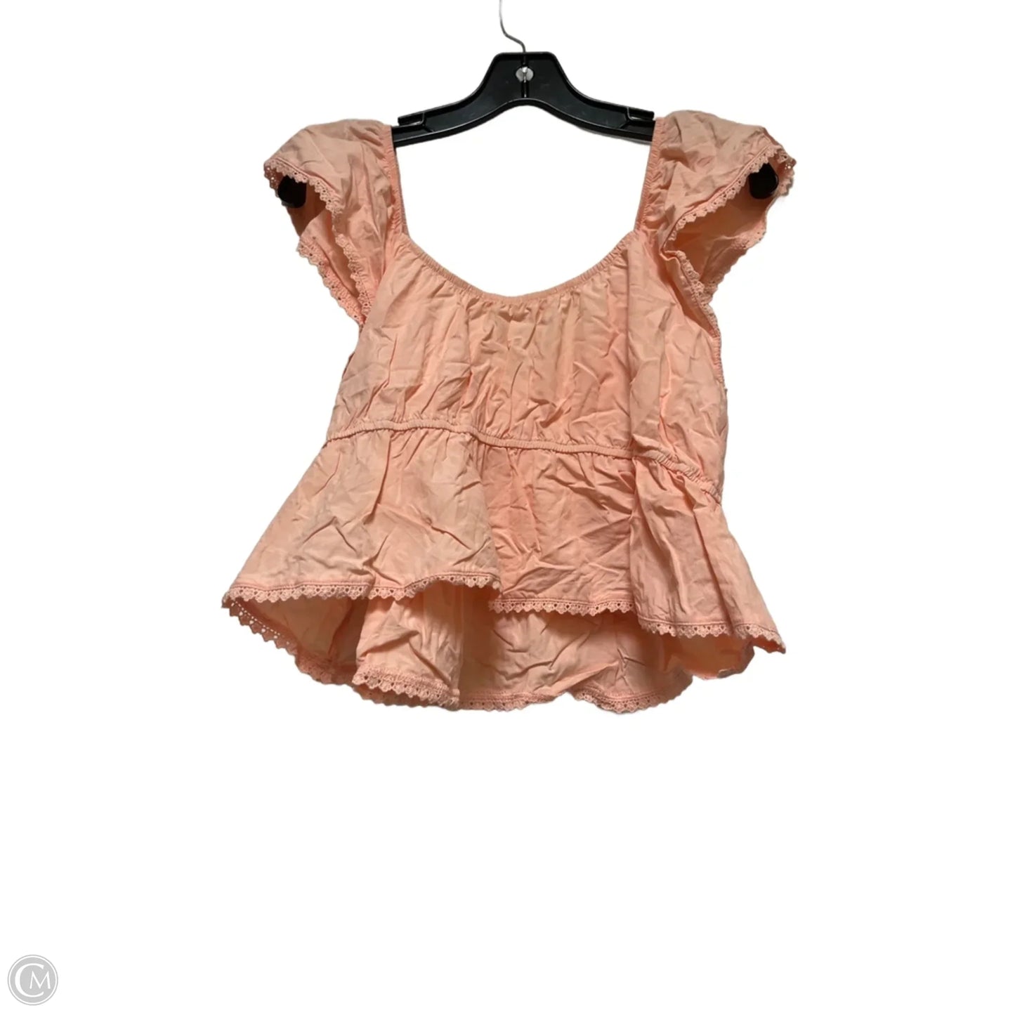 Top Short Sleeve By Celebrity Pink In Orange, Size: 2x
