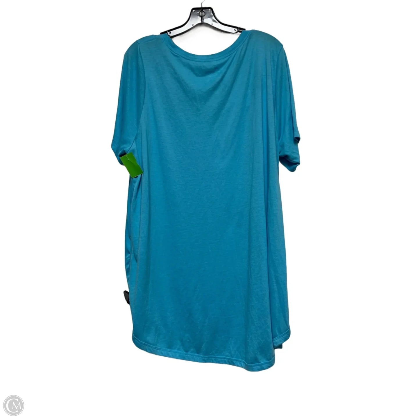 Athletic Top Short Sleeve By Nike Apparel In Blue, Size: 1x