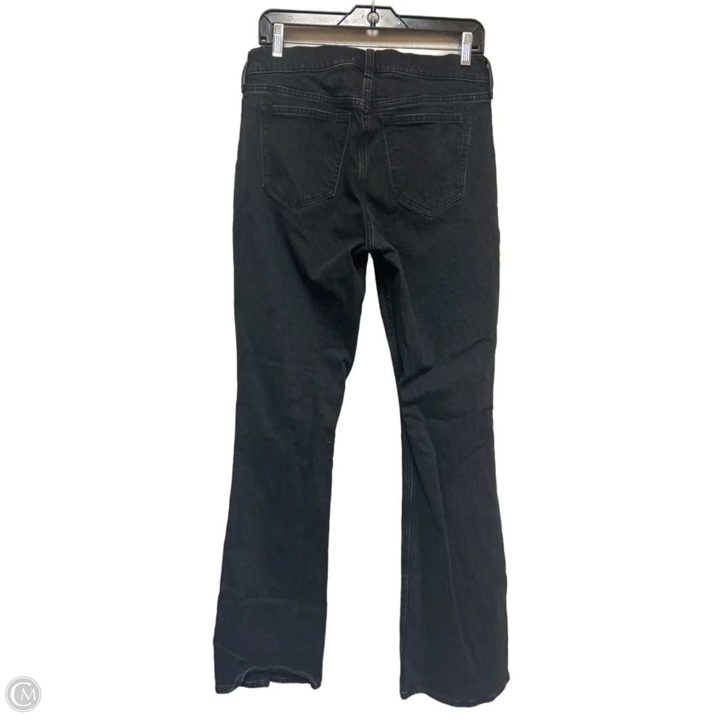 Jeans Boot Cut By Abercrombie And Fitch In Black Denim, Size: 6