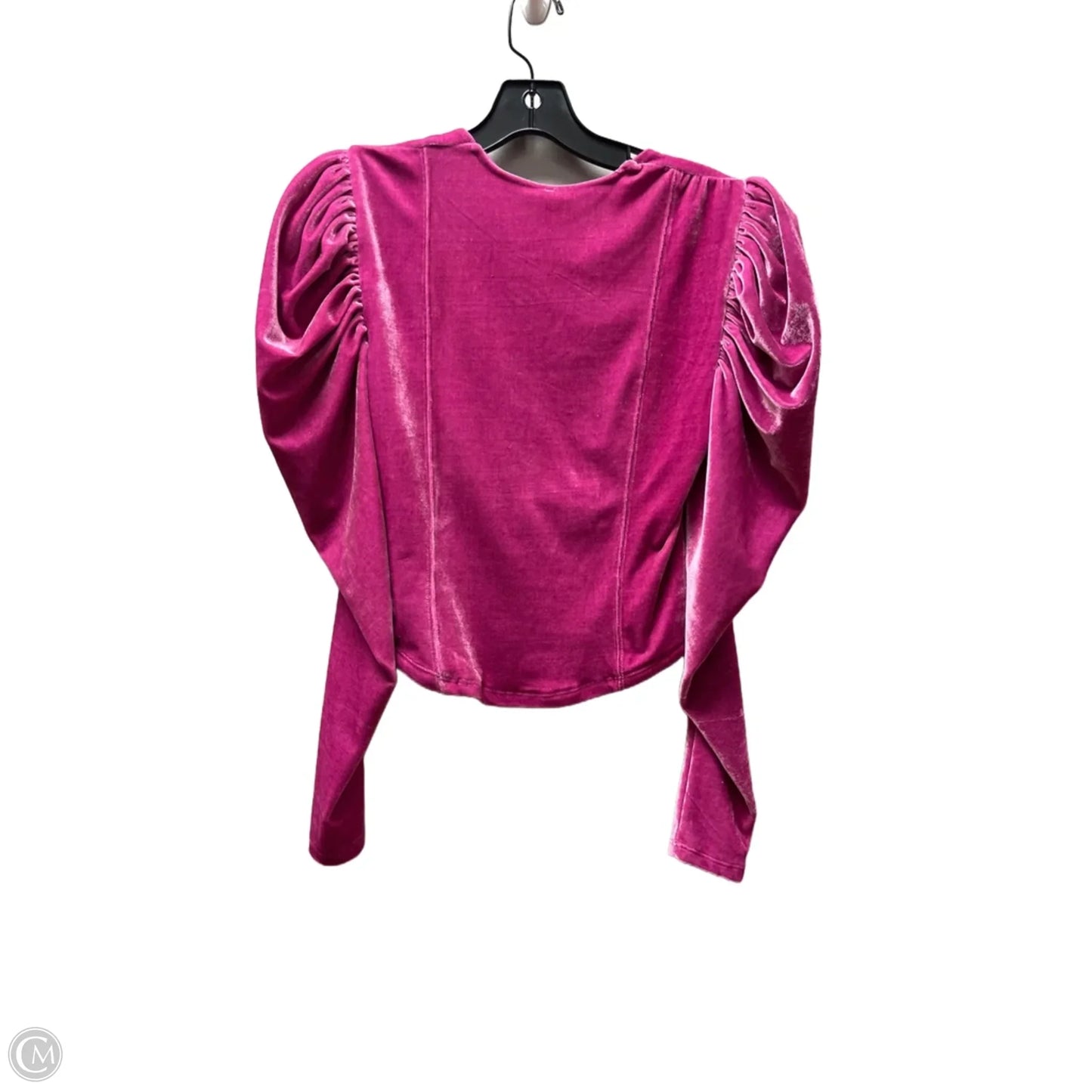 Top Long Sleeve By Free People In Pink, Size: S
