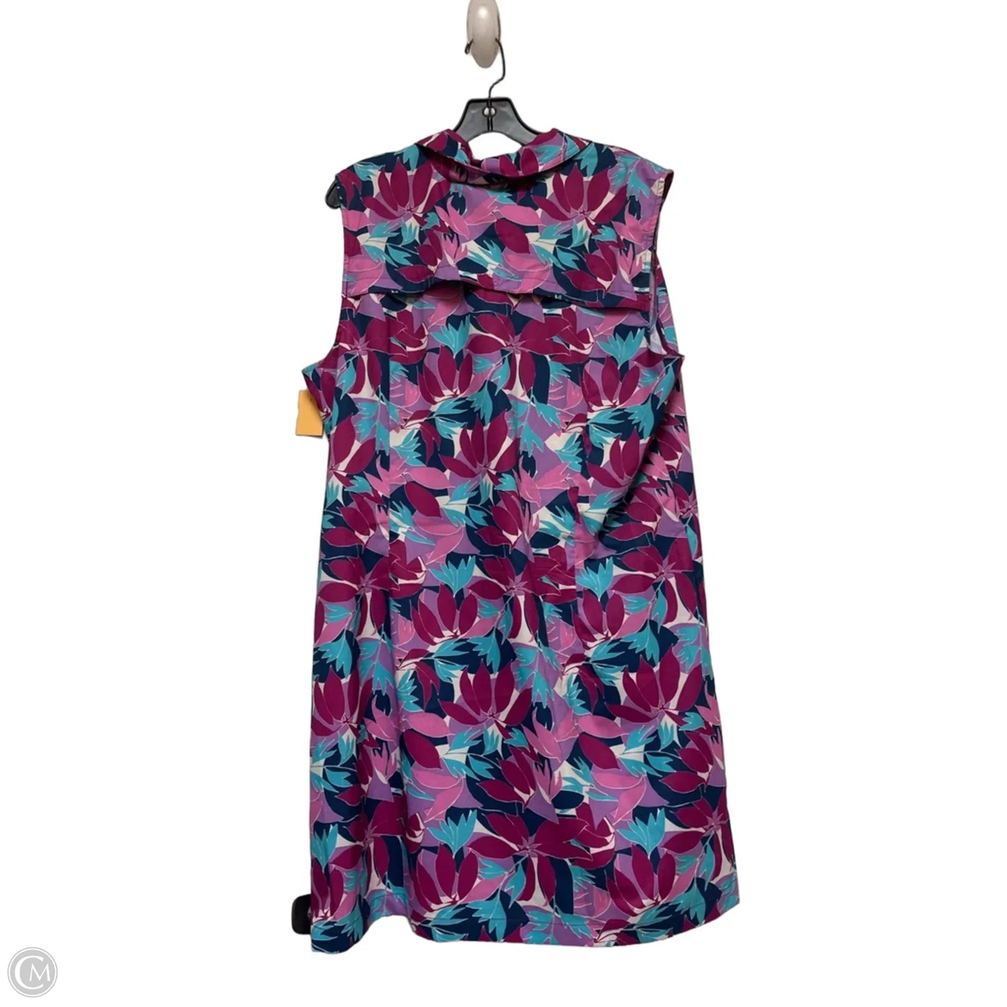 Athletic Dress By Reel Legends In Blue & Purple, Size: Xl