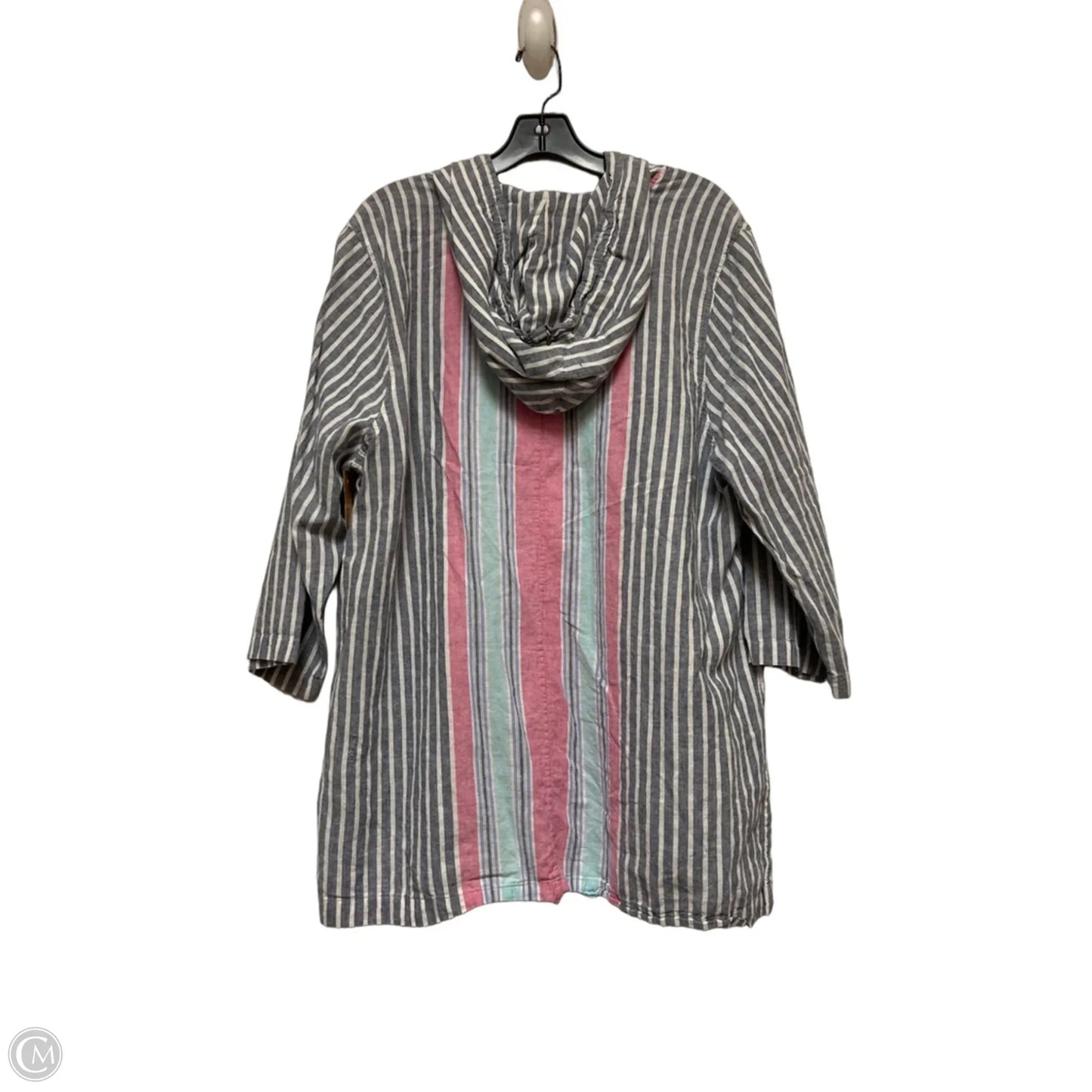 Top Short Sleeve By Tommy Bahama In Striped Pattern, Size: Xl